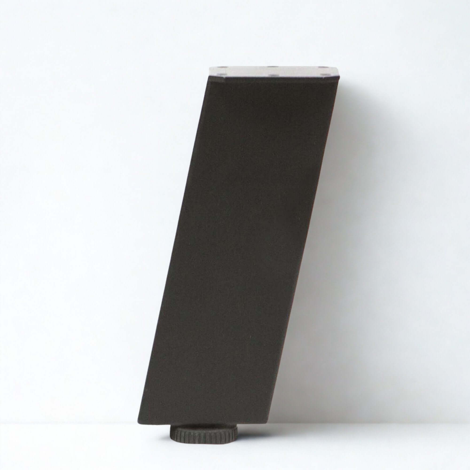 SS950 Angled Short Legs 20cm H, Black Powder Coated, Set/4