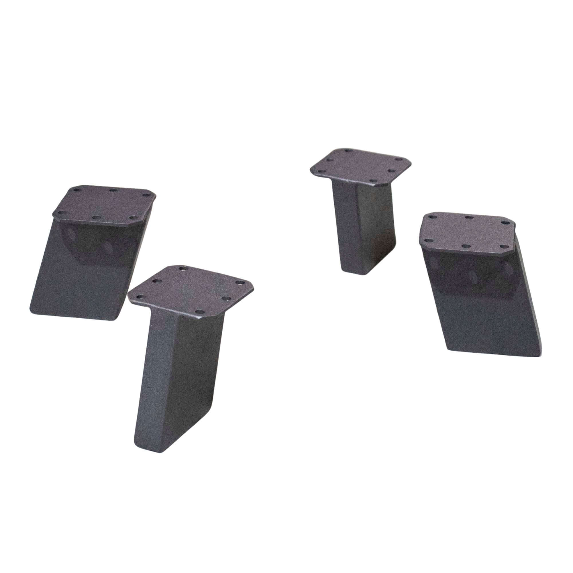SS950 Angled Short Legs 20cm H, Black Powder Coated, Set/4