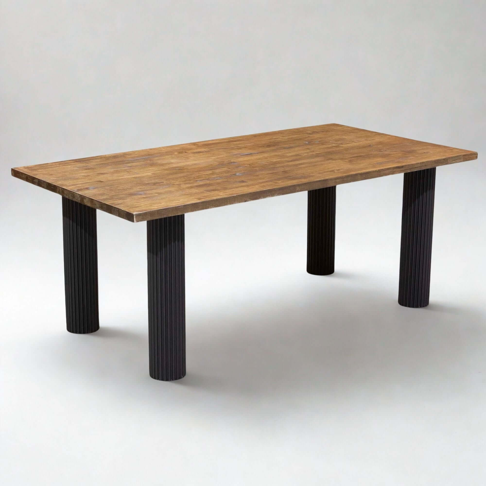 LK412 - Fluted Desk or Dining Table Legs, One Piece