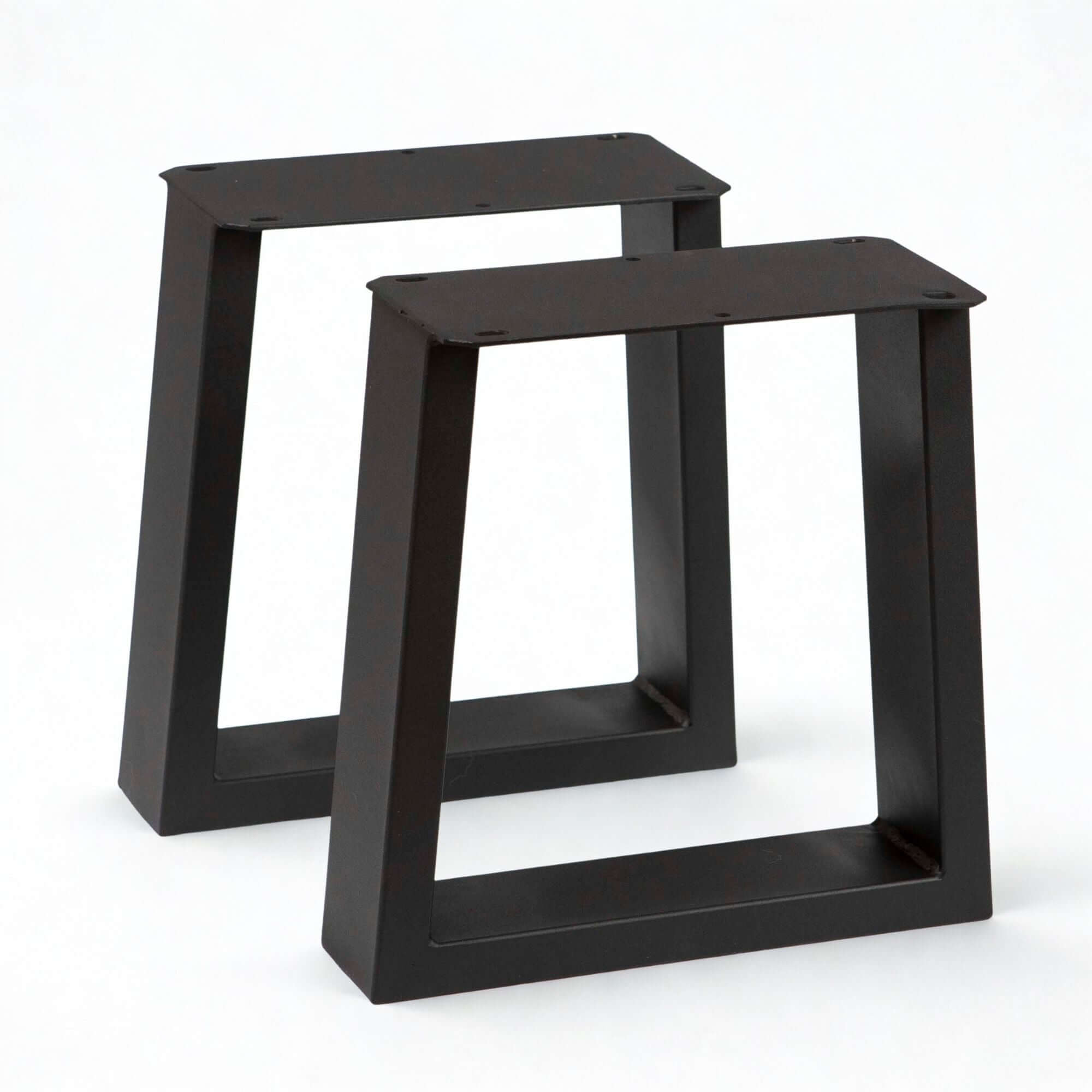 SS251 Table Legs For Bench, 1 Pair, Trapezoid-Shaped 25.4cm x 31cm