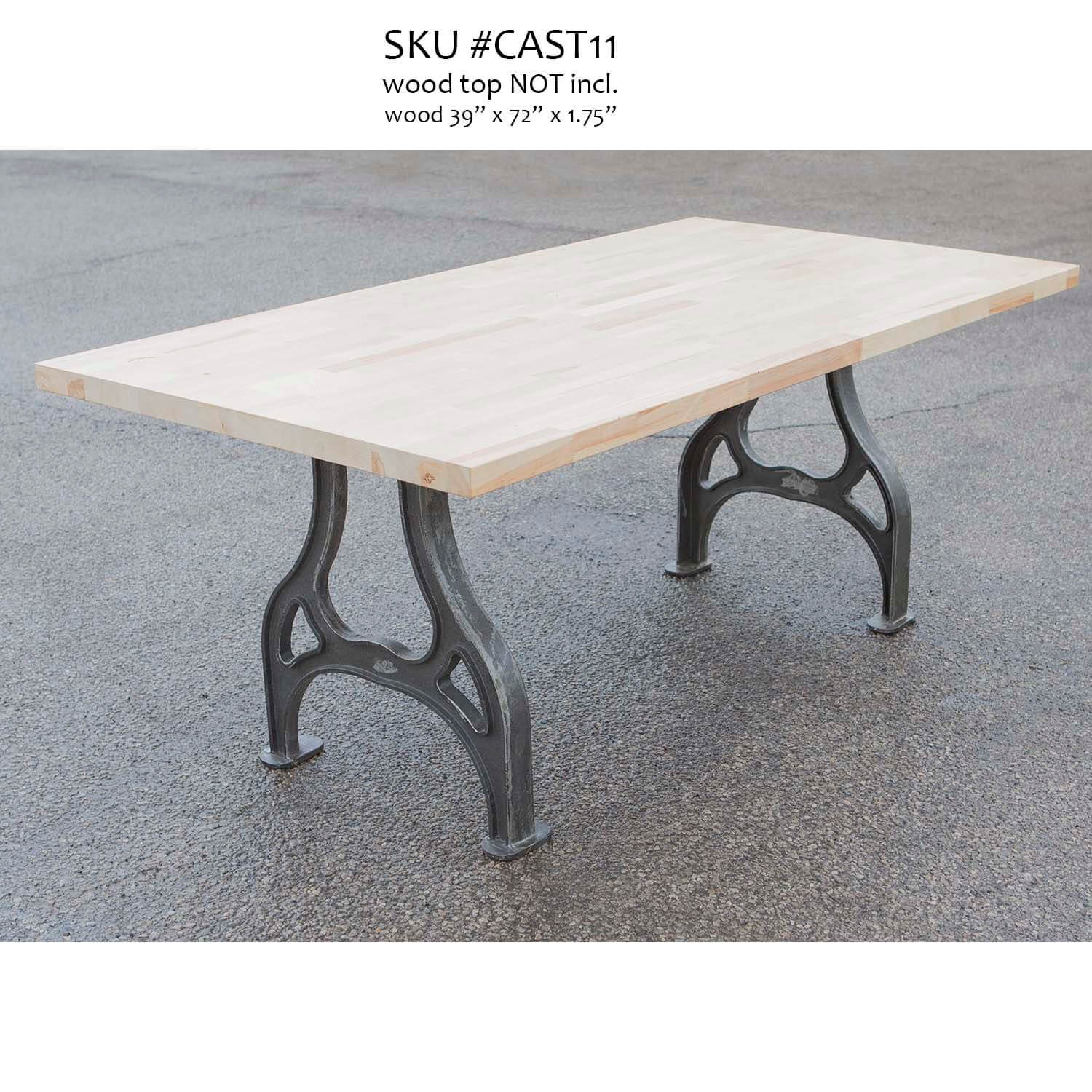 YW-CL-004, Super heavy duty Cast Iron Dining Table Legs 71cmx62cm