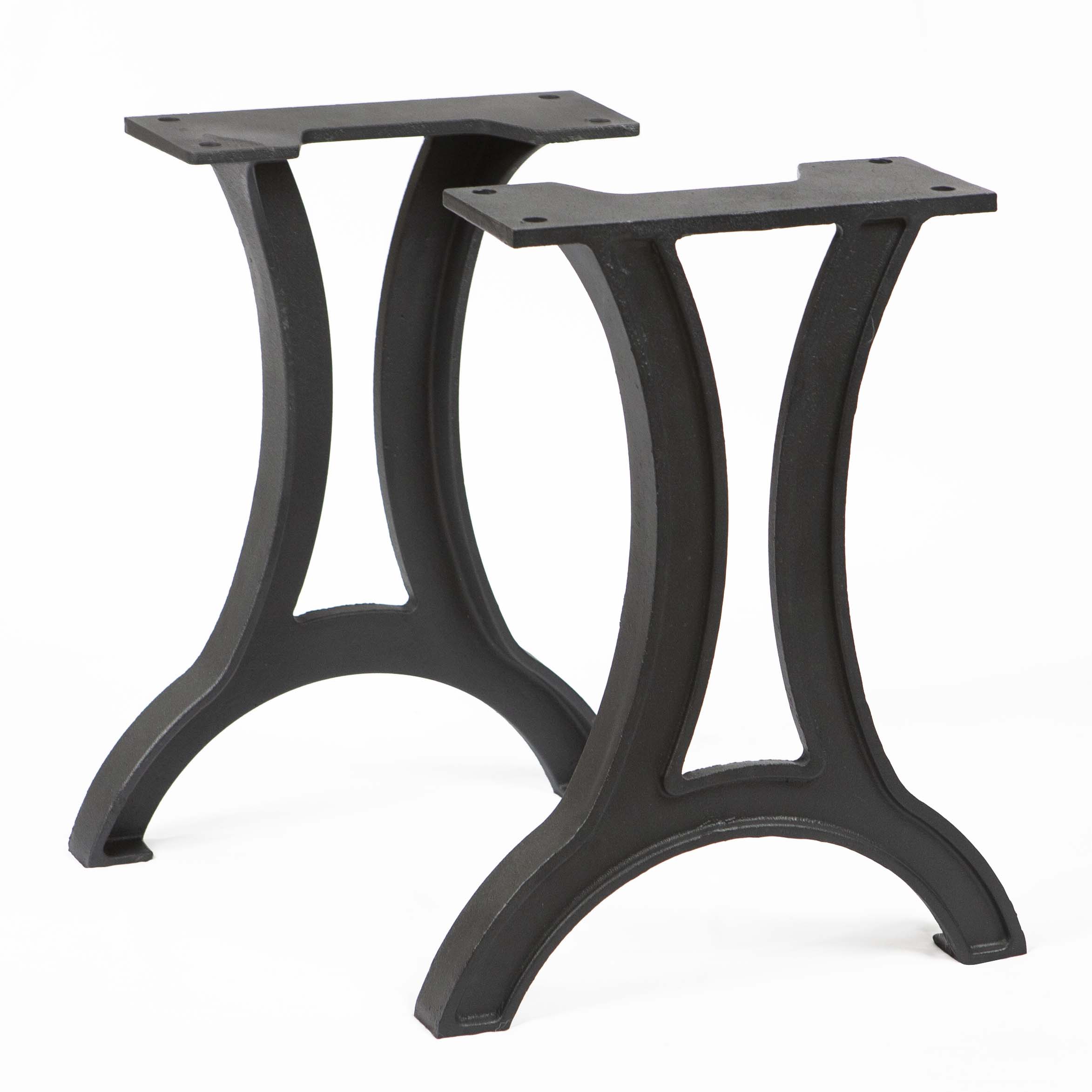 CN700 Cast Iron Bench or Narrow Coffee Table Legs, 1 Pair