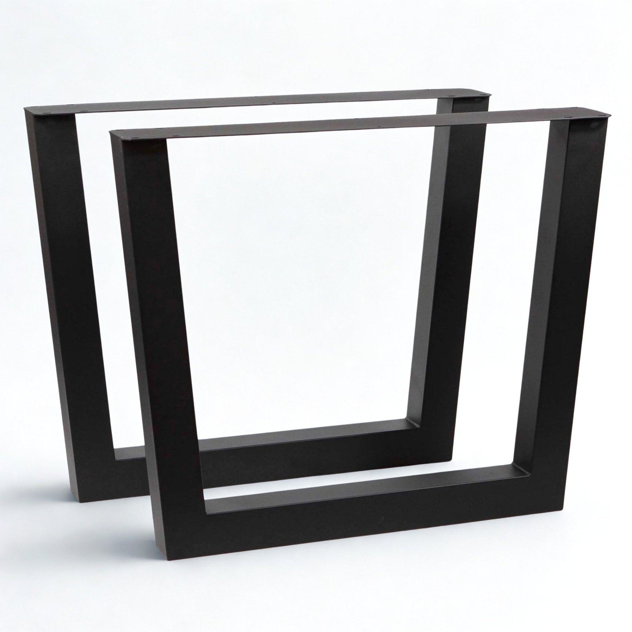 SS028 Extra Wide Reverse Trapezoid Dining Table Legs, Made In 3"x3" Tubing, 1 Pair