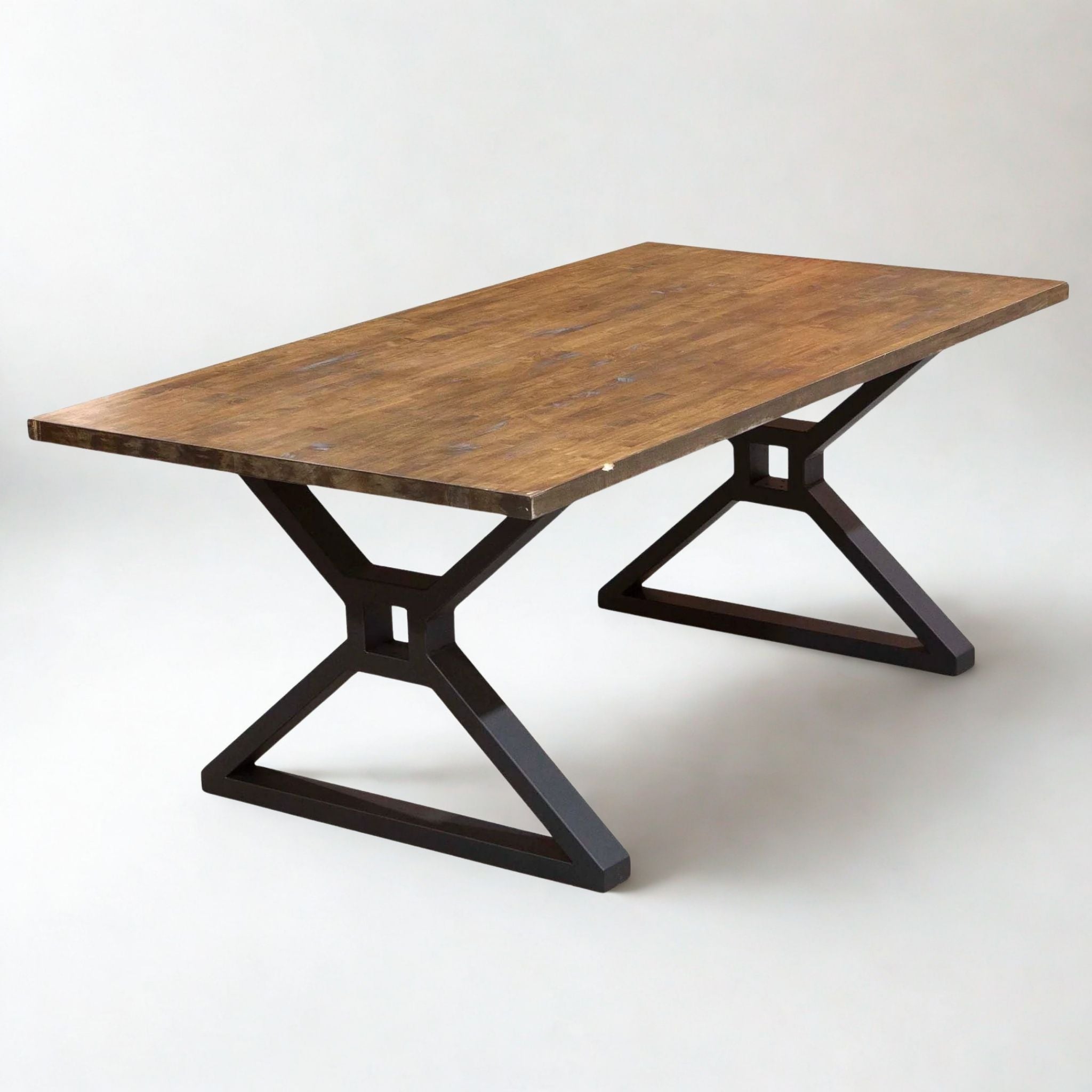 SS021 H28" Extra Wide Trestle Stretcher Dining Table Legs, 1 Pair