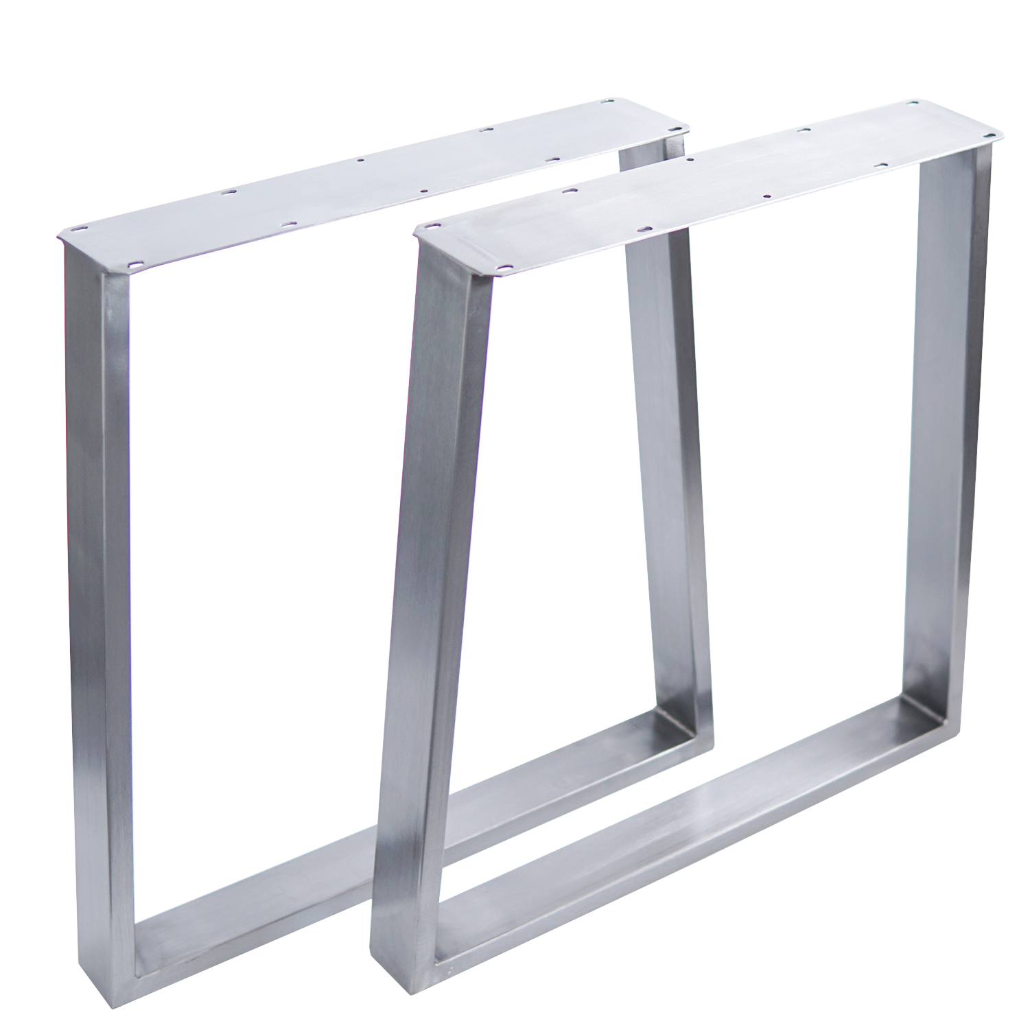 SS210N Trapezoid Dining Table legs, Narrow Top, 1 Pair 71cm X 58cm