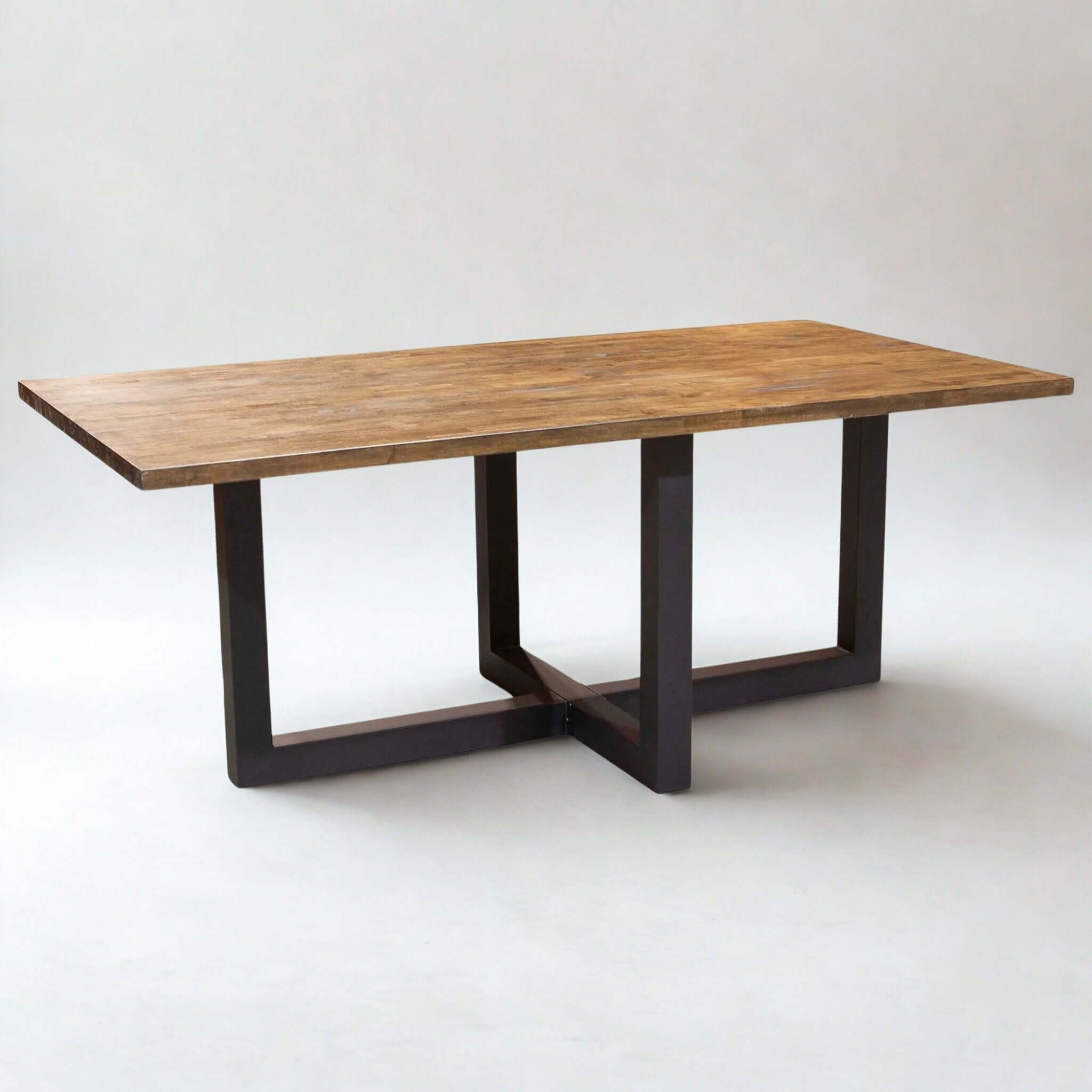 SS1415 - Cross U-Shaped Dining Table Base, Made in 3"x3" Tubing,
