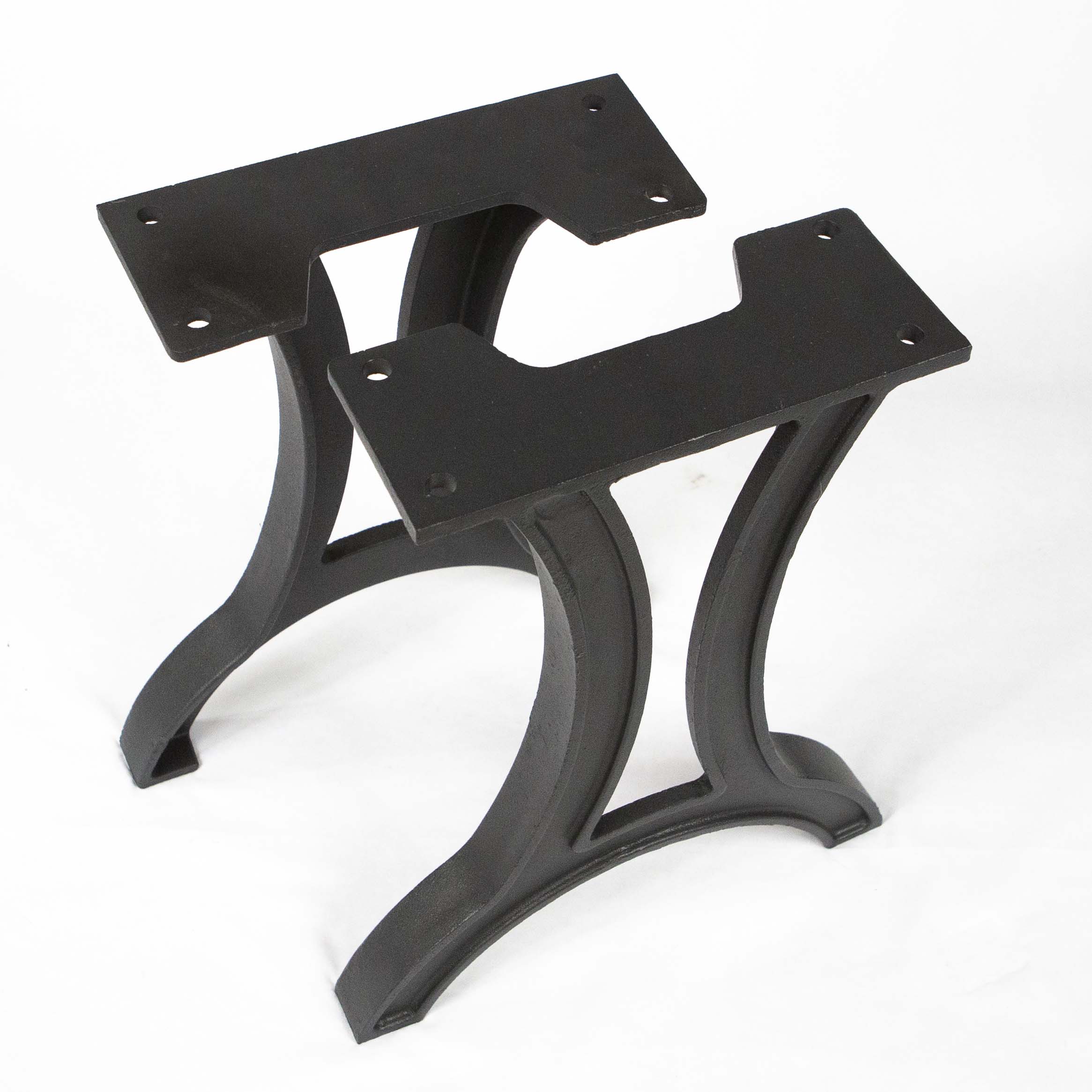 CN700 Cast Iron Bench or Narrow Coffee Table Legs, 1 Pair