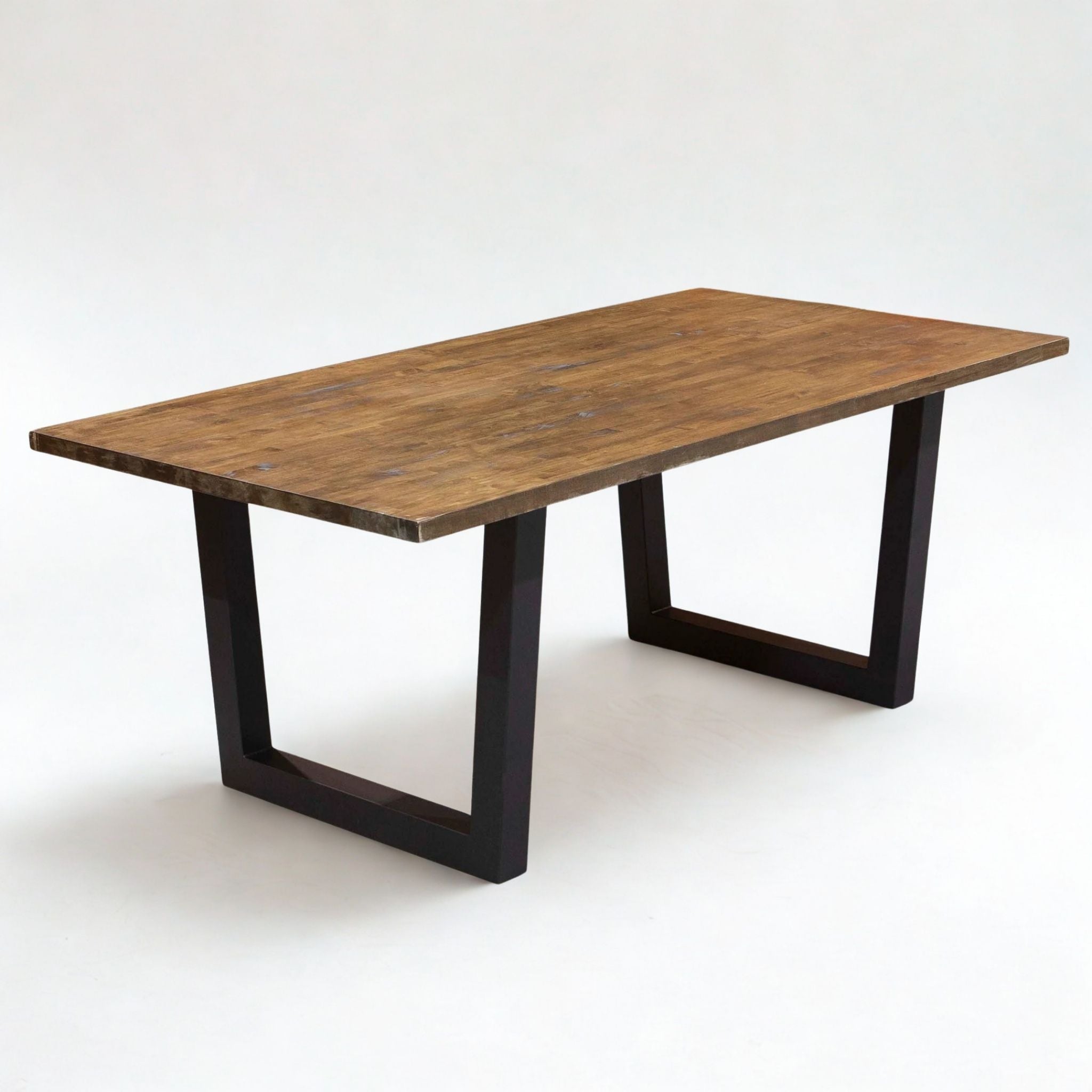 SS028 Extra Wide Reverse Trapezoid Dining Table Legs, Made In 3"x3" Tubing, 1 Pair