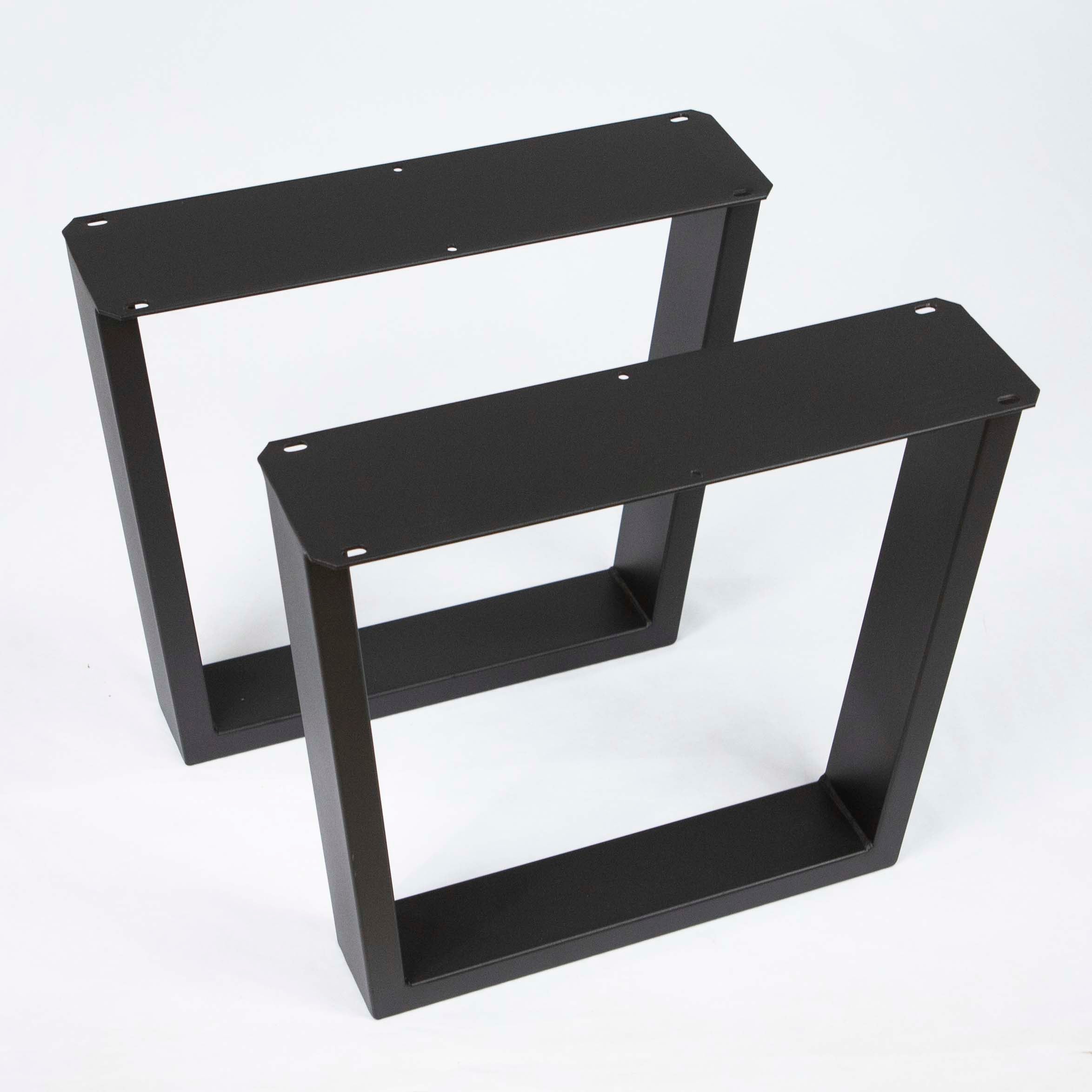 SS220W Trapezoid Coffee Table Legs, Wide Top, 1 Pair 41cm X 45cm