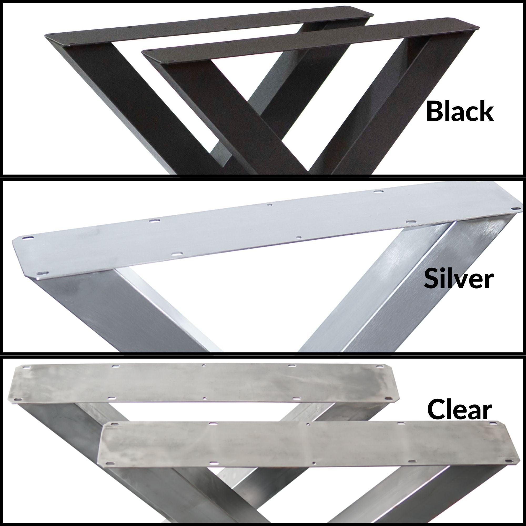 W5037E Heavy duty Bench X legs, 1 Pair 41cm tall 31cm width