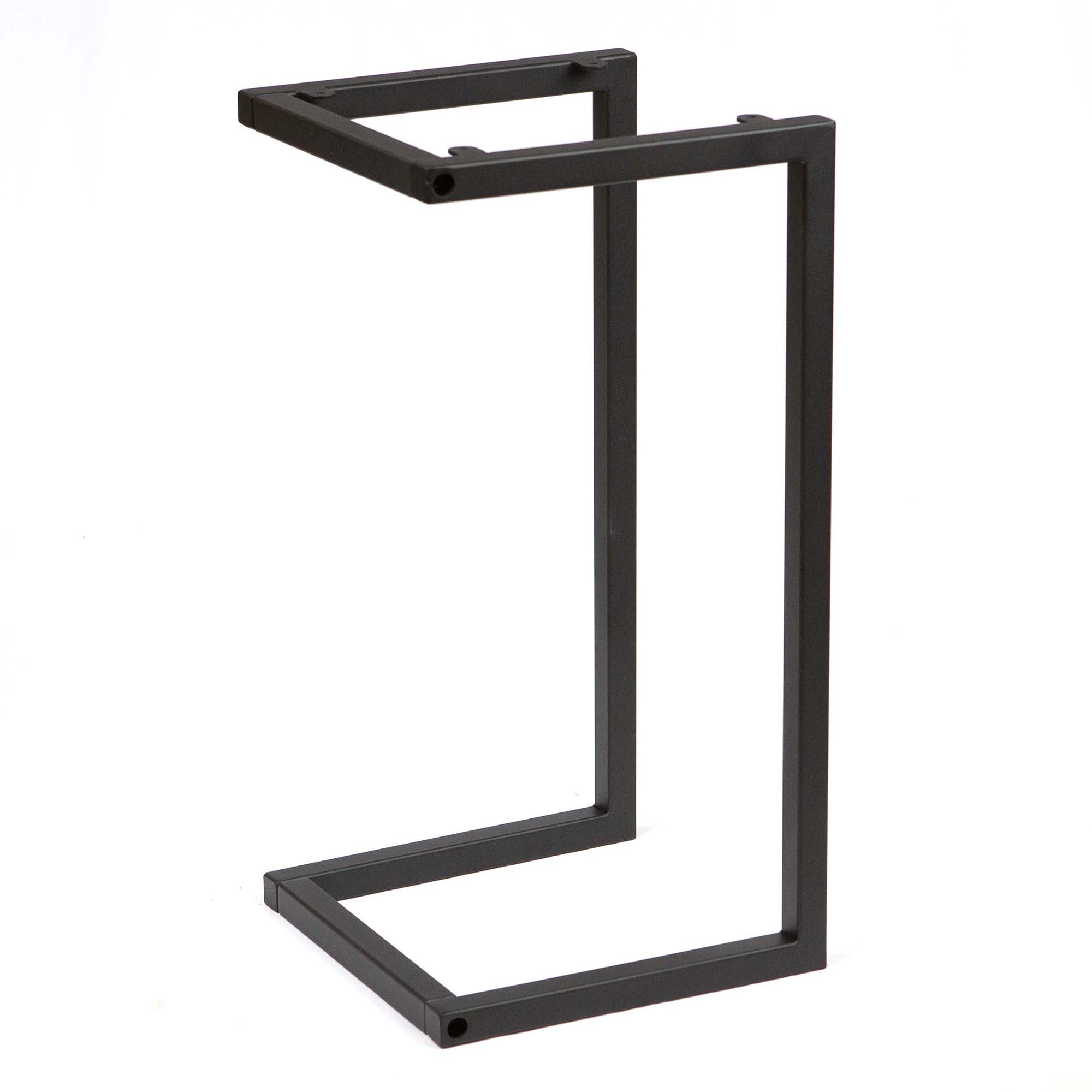 Side angle shot of the SS013 side table base, illustrating its dimensions and clean lines designed for contemporary home decor.