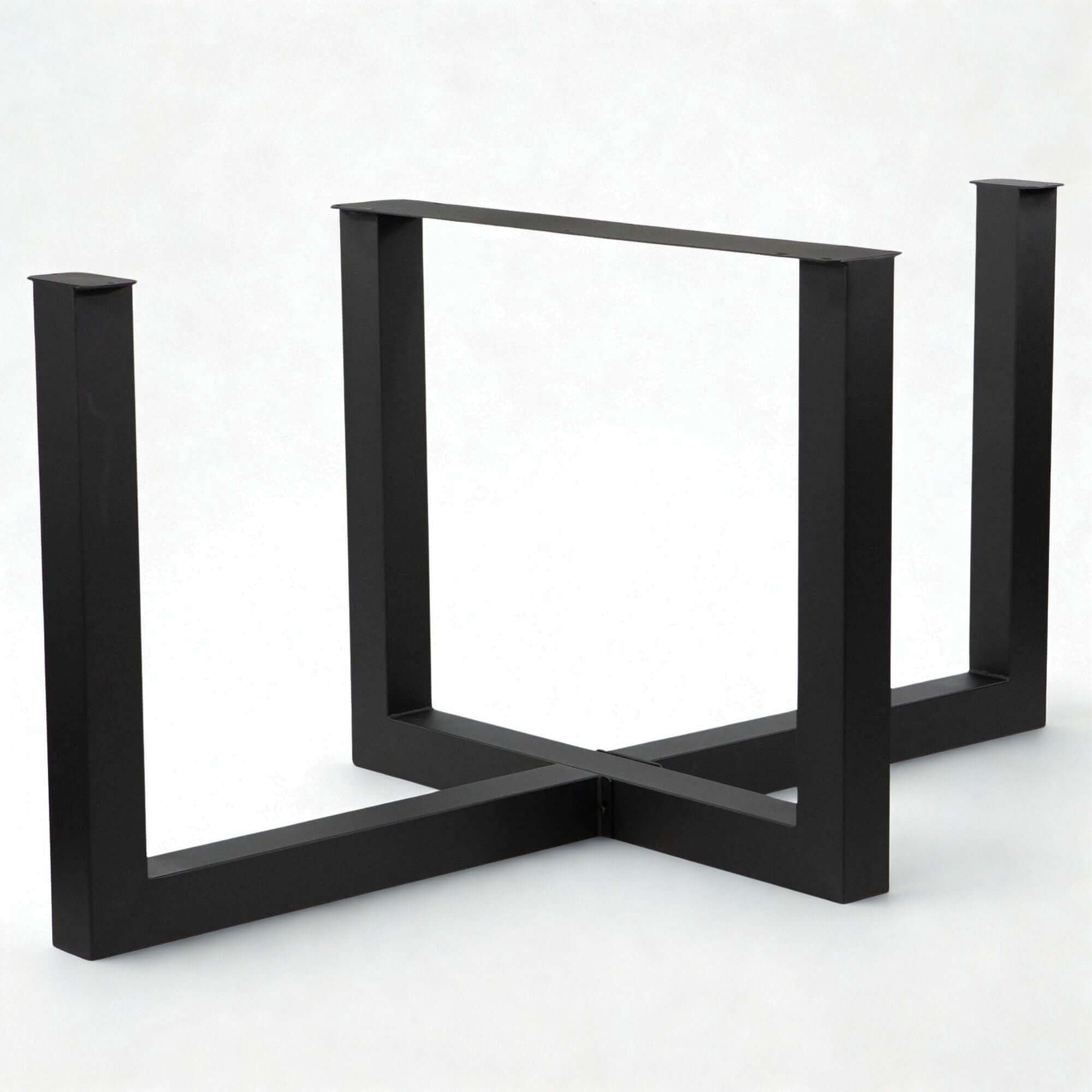 SS1415 - Cross U-Shaped Dining Table Base, Made in 3"x3" Tubing,