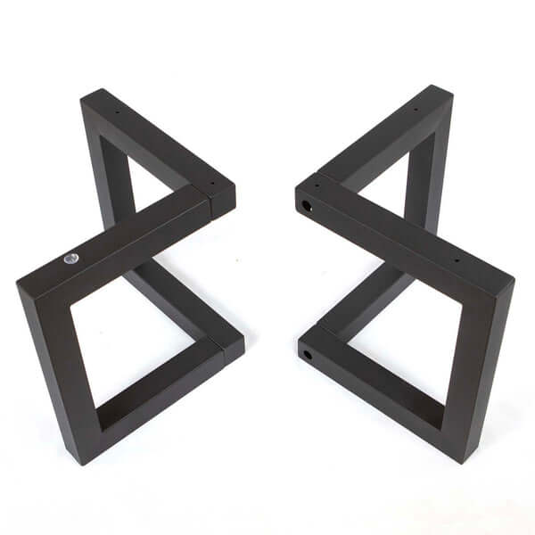 Detailed shot of SS2320 Chevron Coffee Table Legs, emphasizing the unique chevron shape and high-quality finish.