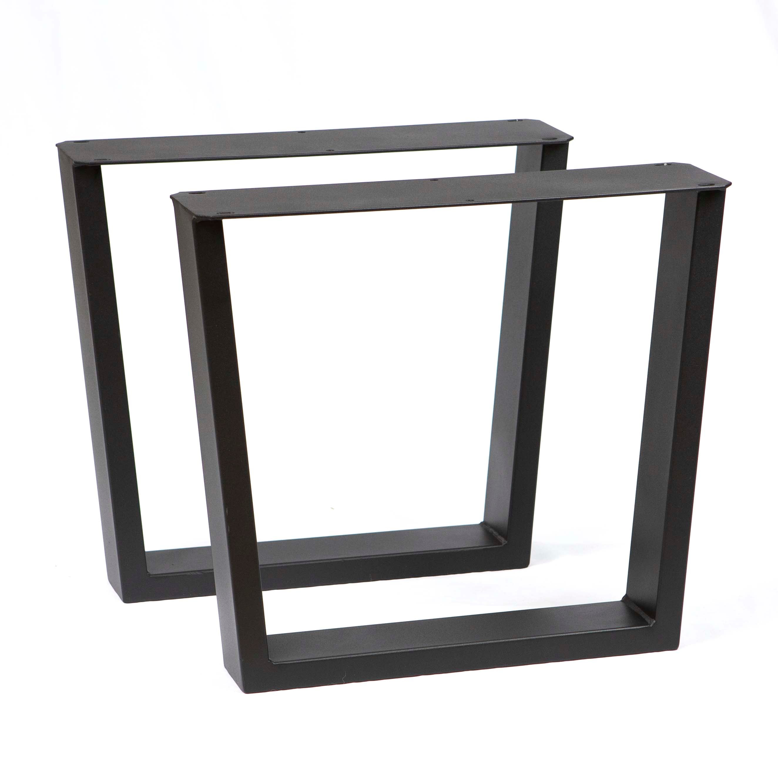 SS220W Trapezoid Coffee Table Legs, Wide Top, 1 Pair 41cm X 45cm