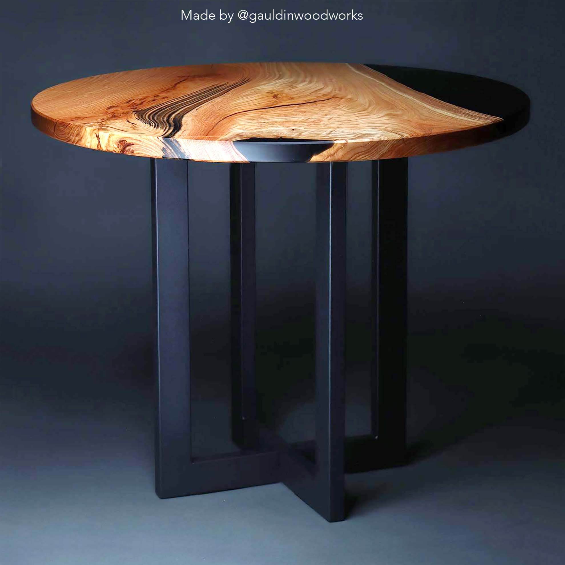 SS1460 Round-Cross End Table Base for Square or Round Table, 1 Set