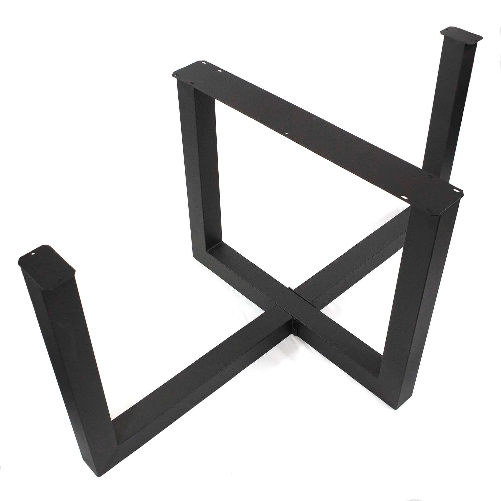 SS1415 - Cross U-Shaped Dining Table Base, Made in 3"x3" Tubing,