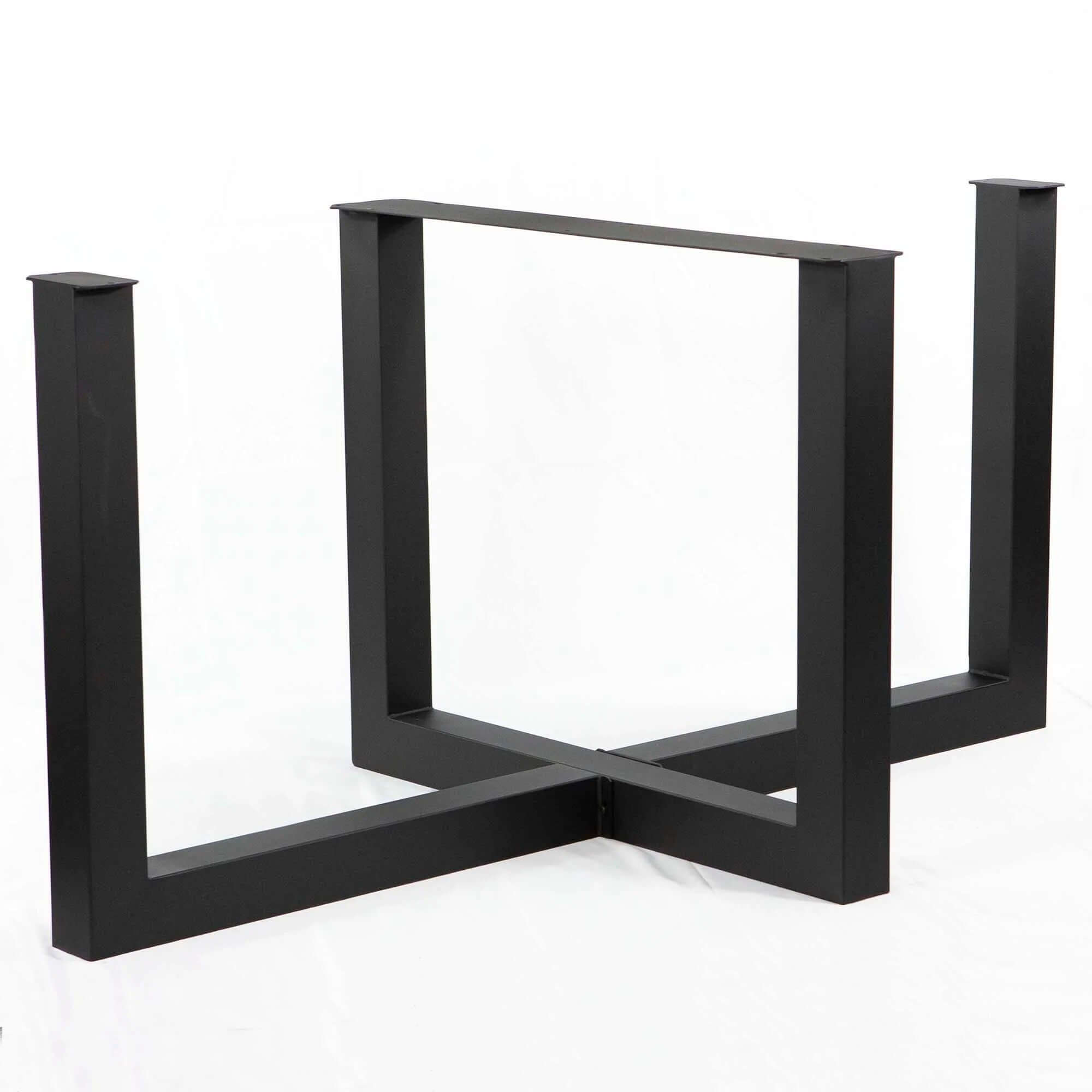 SS1415 - Cross U-Shaped Dining Table Base, Made in 3"x3" Tubing,