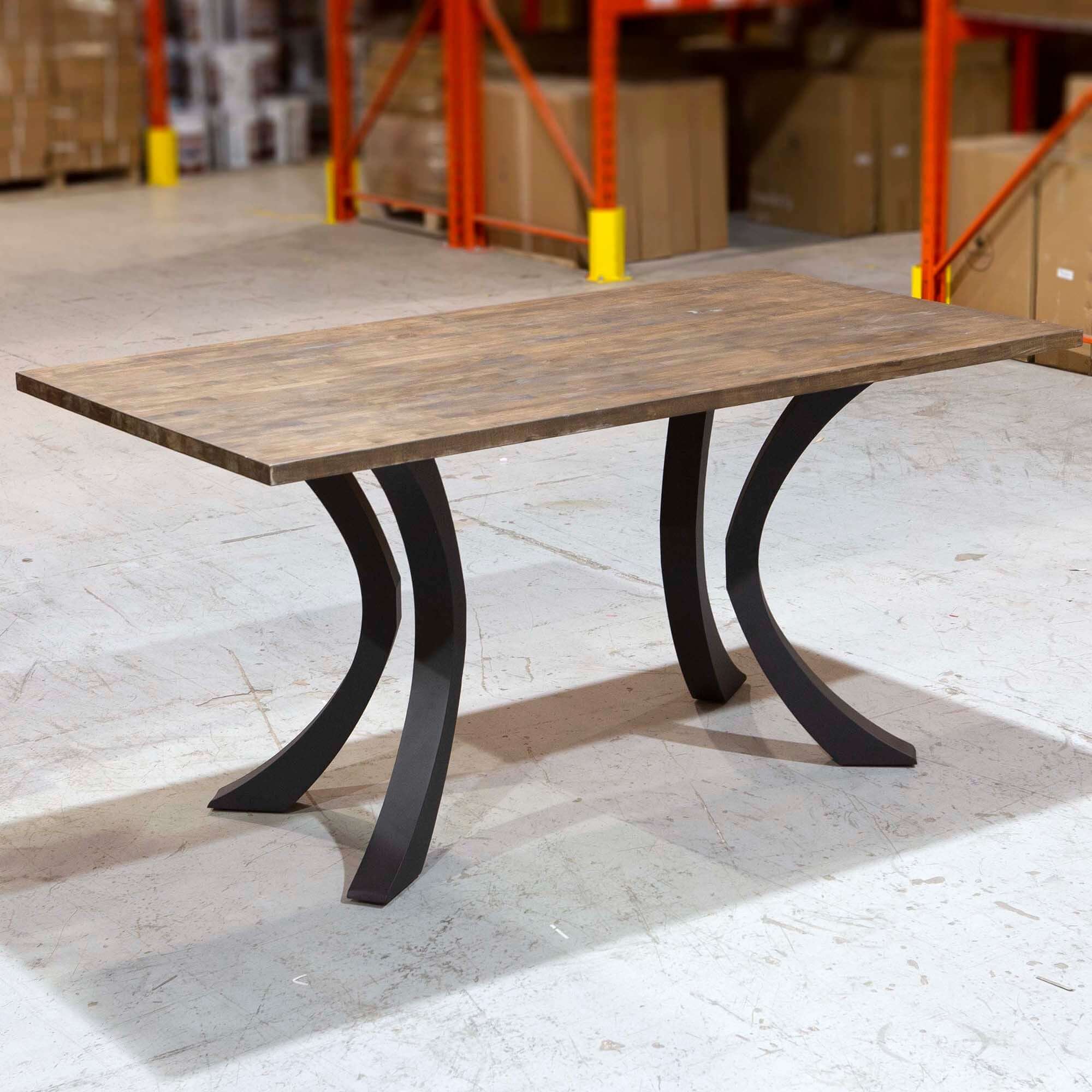 ST3011F, Counter Height Curve Shaped Dining Table Legs