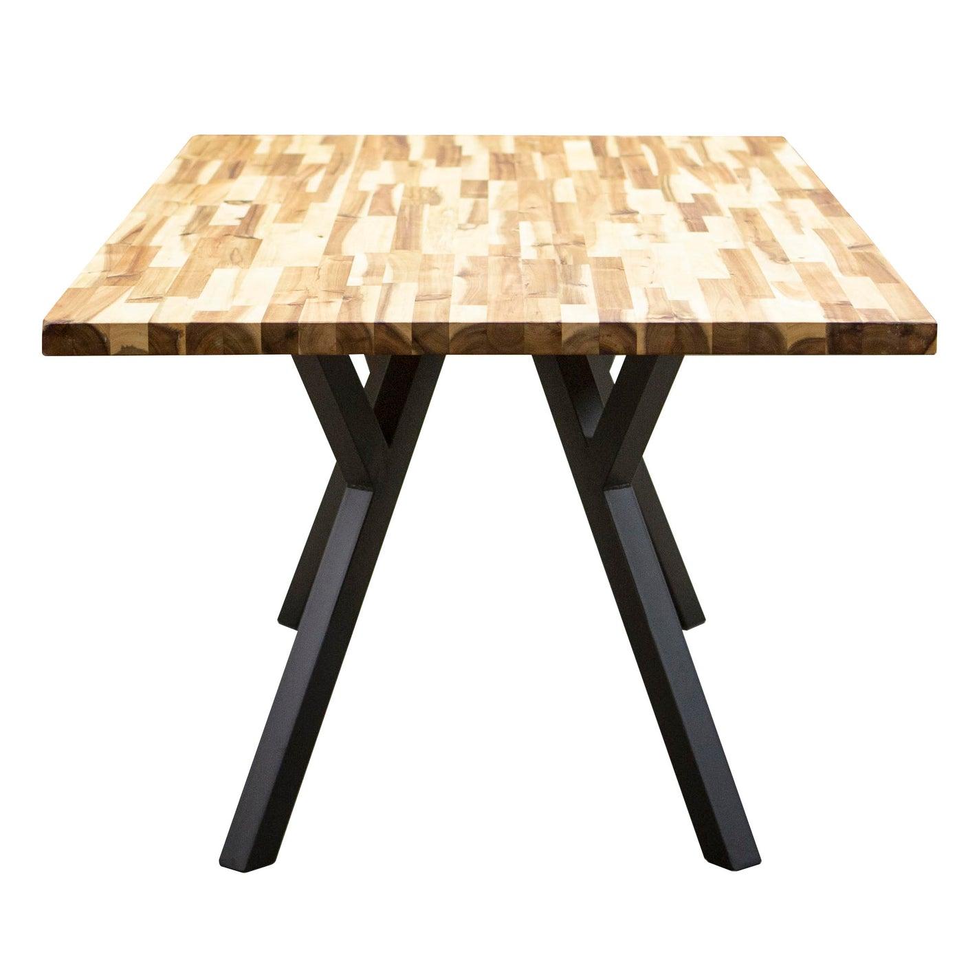 G800591 Angled Dining Table Legs, Black Powder Coated, Set/4