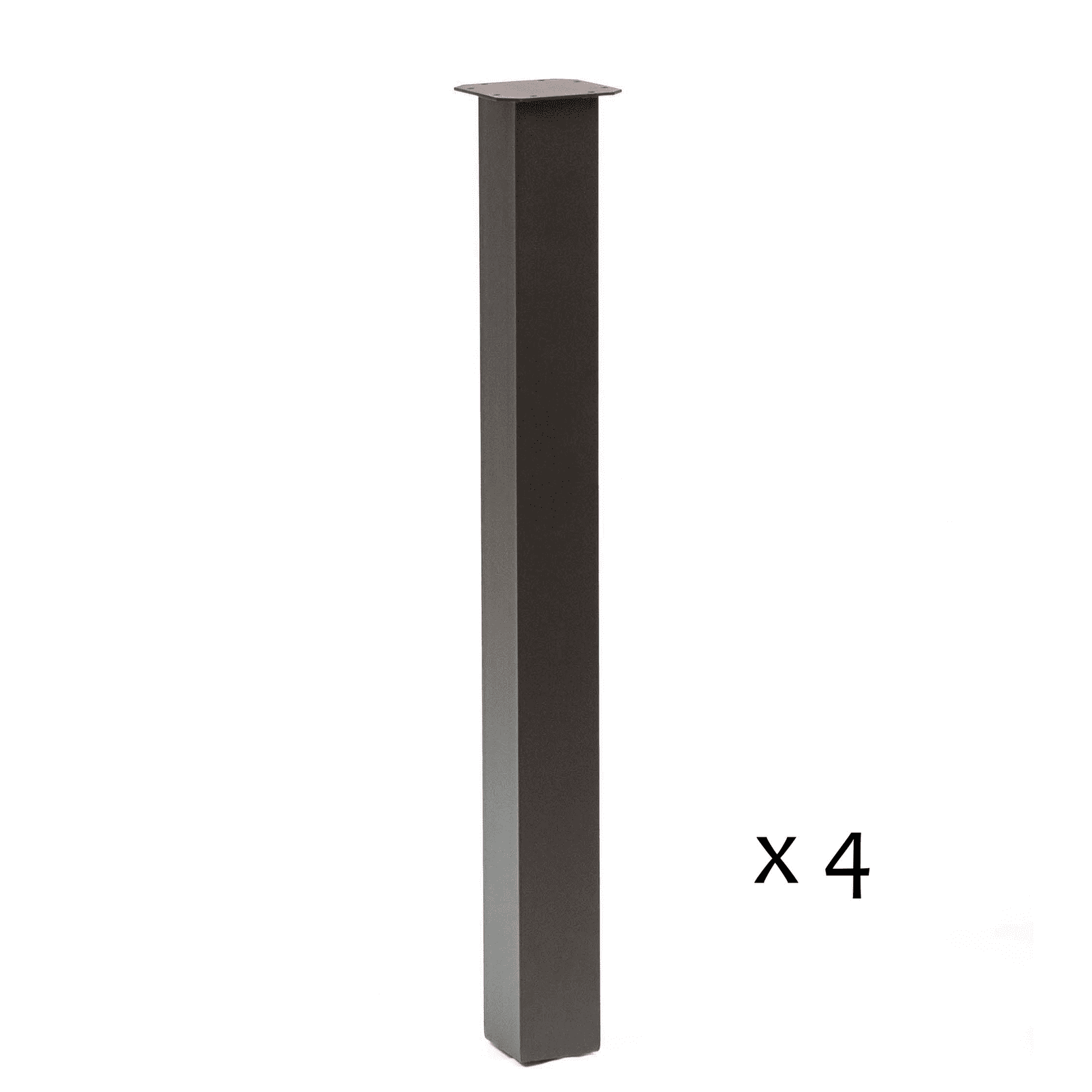 SS1070 Column Style Counter Height Legs 86cm H, Black Powder Coated, Set/4