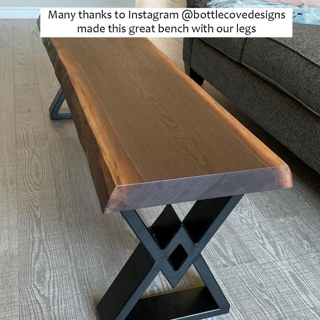 SS600 Bench Legs 1 Pair 41cm X 30cm