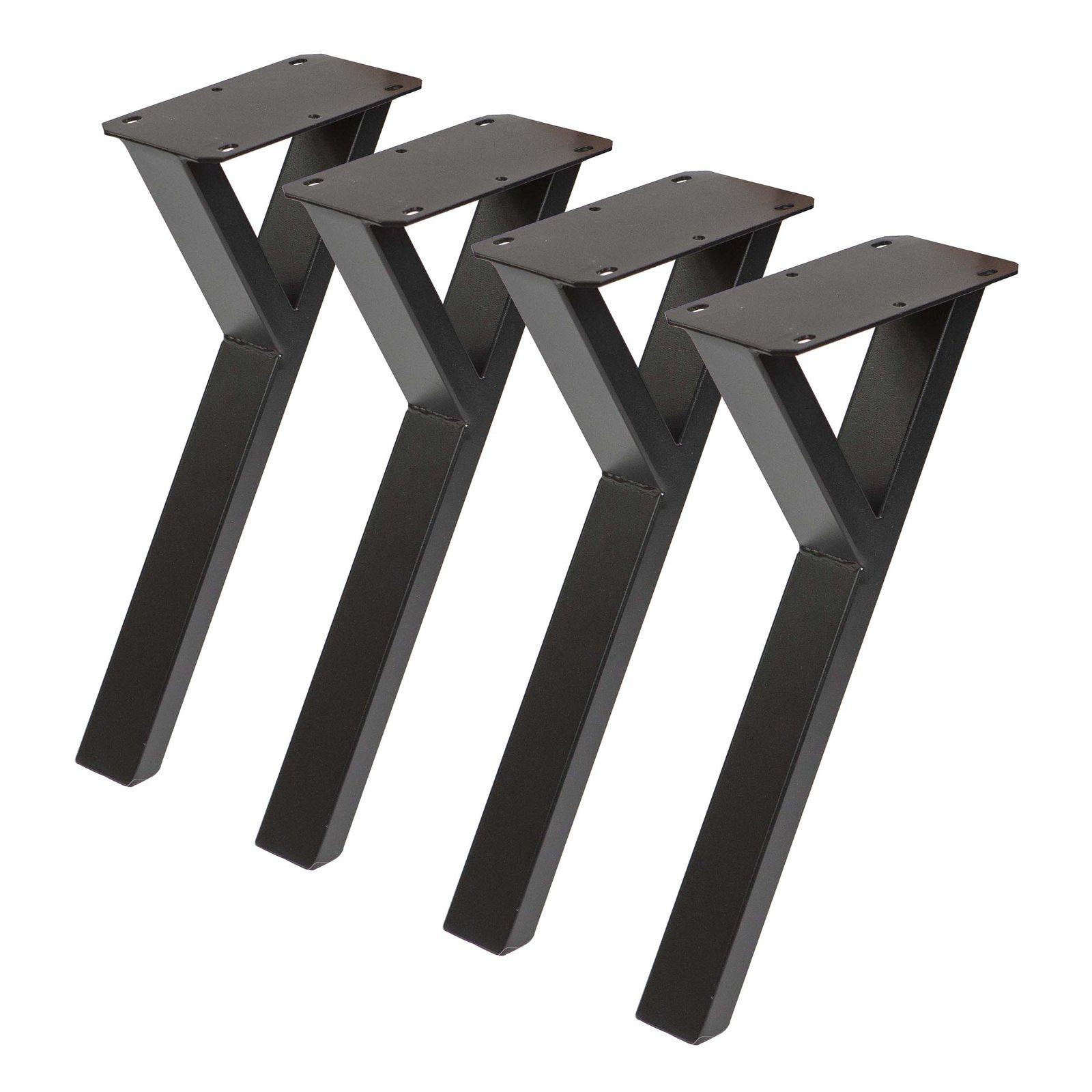 SS1200 Y-shape Coffee Table Legs, Black Powder Coated, Set/4