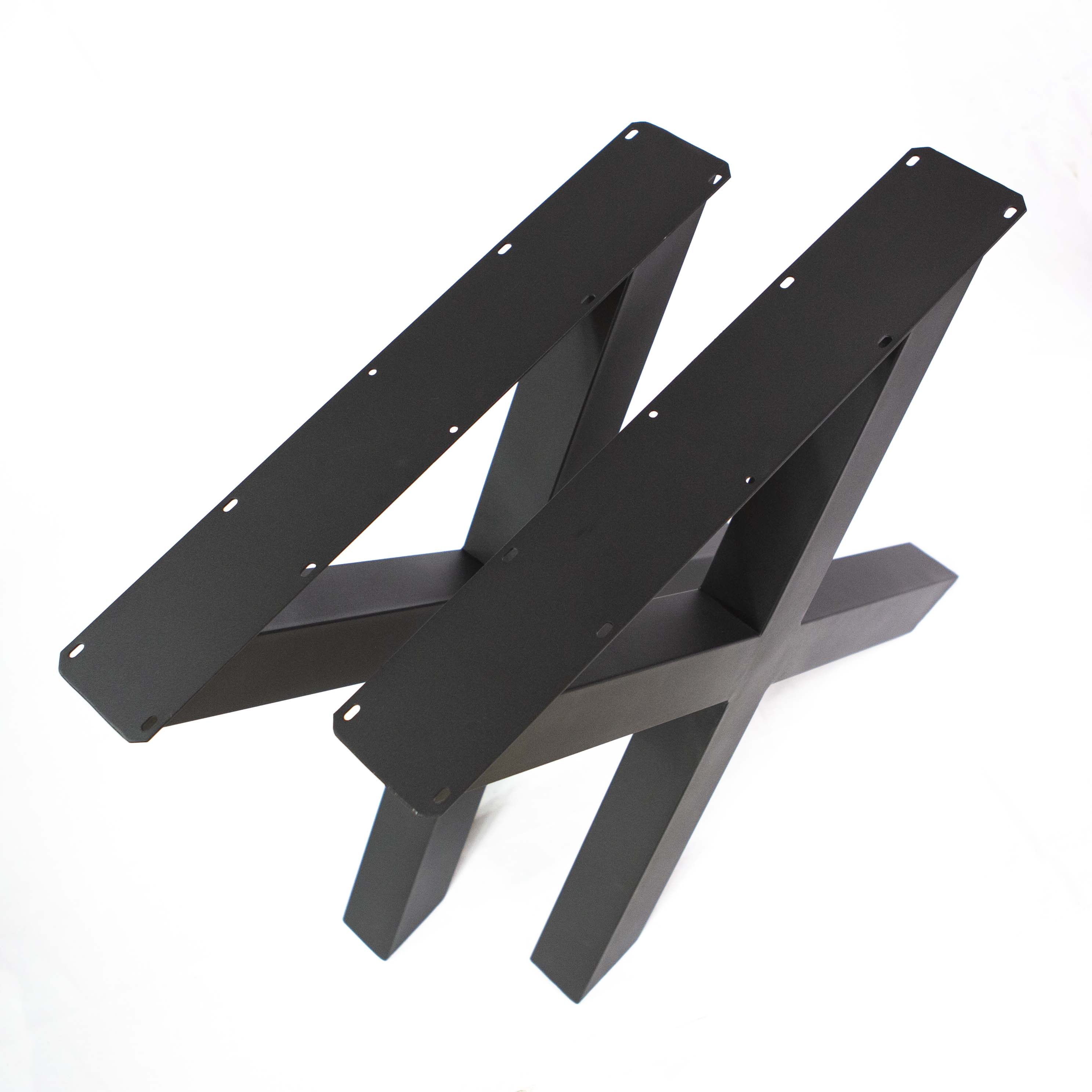SS004 Strong X Shape Dining Table Legs (For heavy table tops), 1 Pair, 71cm x 71cm