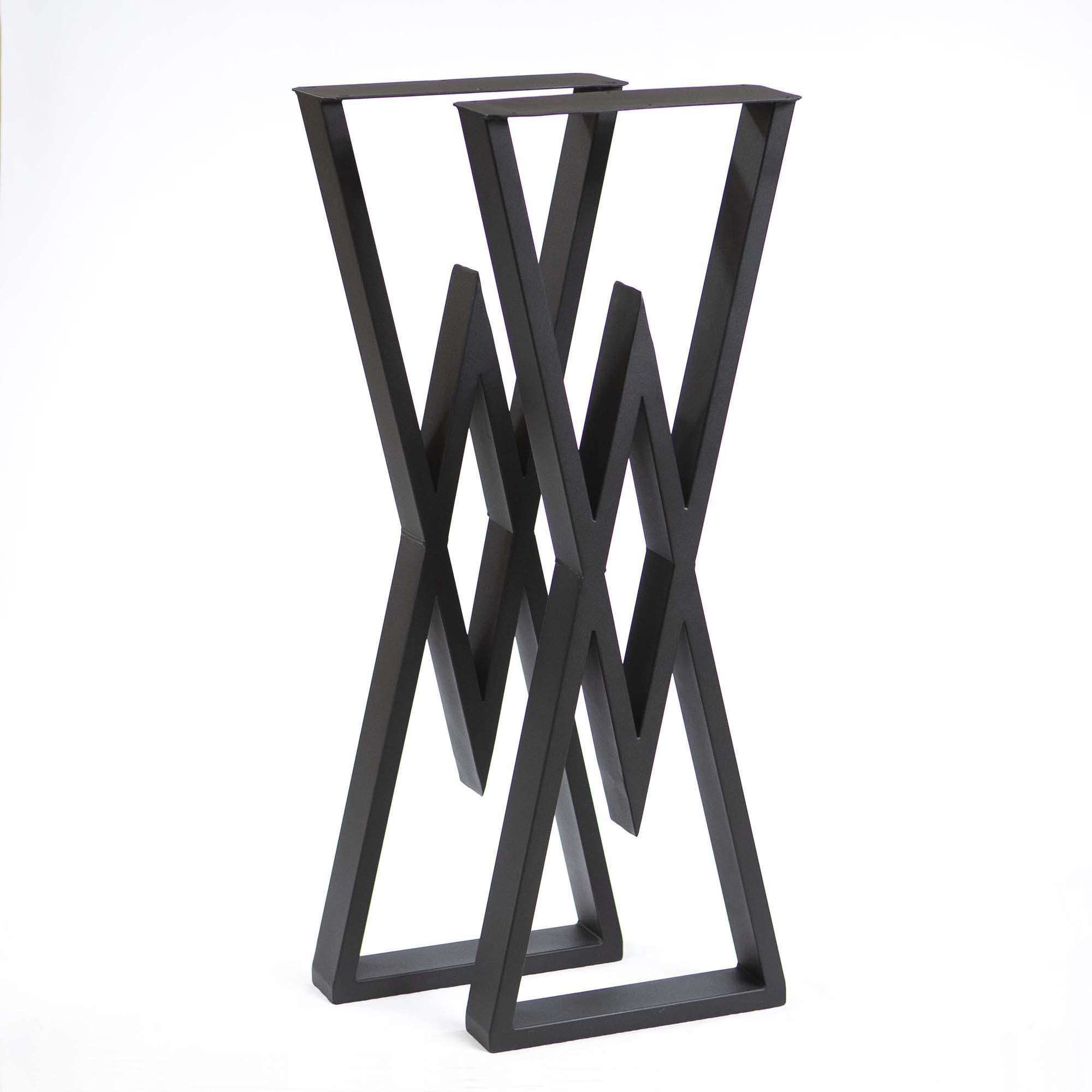 SS680 Bar Table Leg Base 101cm height, 1 Pair, Metal Diamond Shape