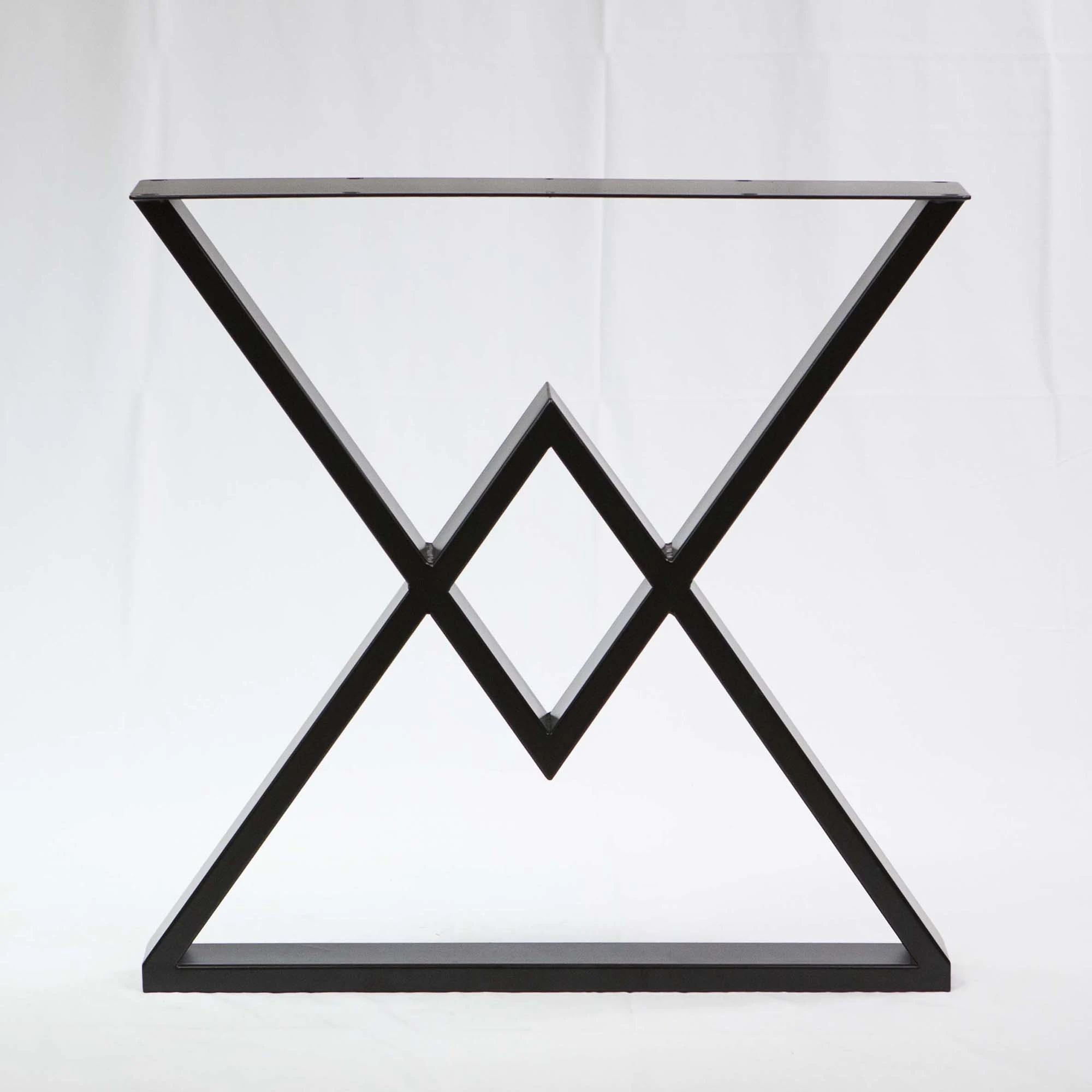 SS610 Diamond Dining Table Legs 1 Pair 71cmX 71cm