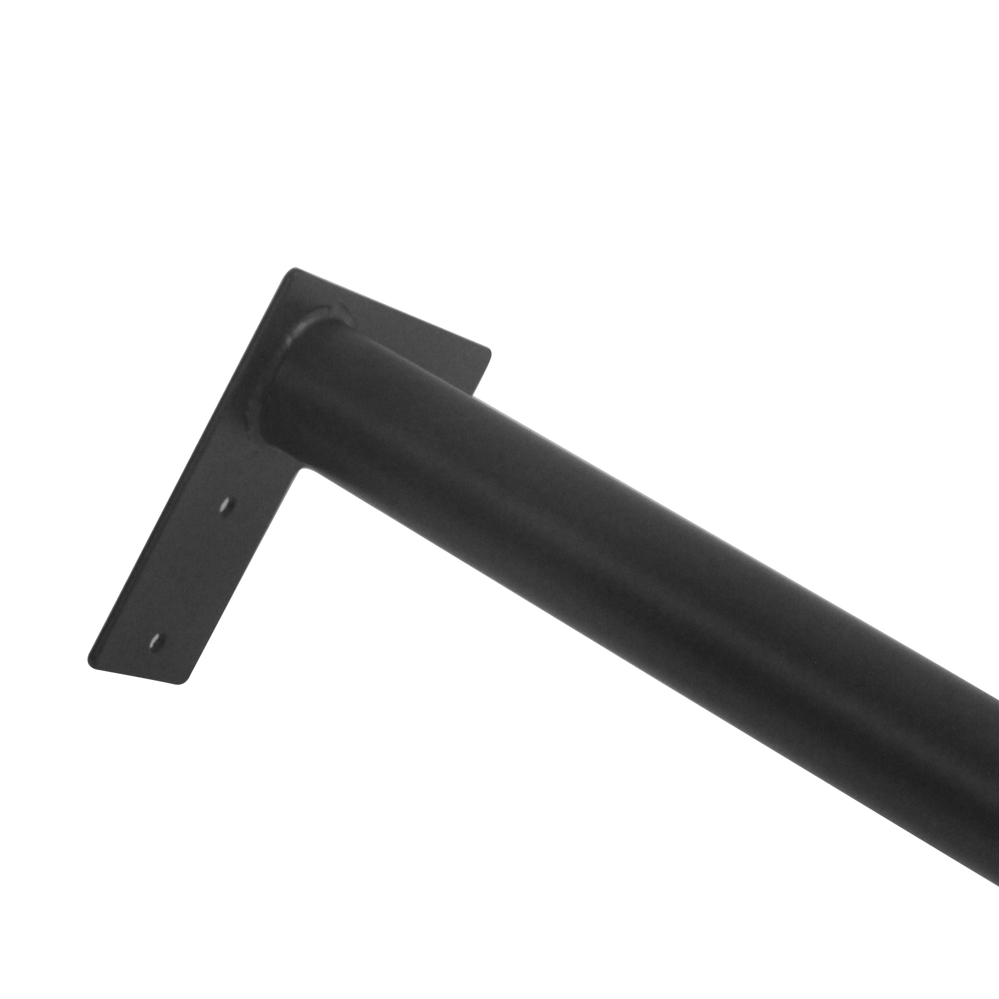 G800098-710 Cone Shape Dining Table Legs, Black Powder Coated, Set/4