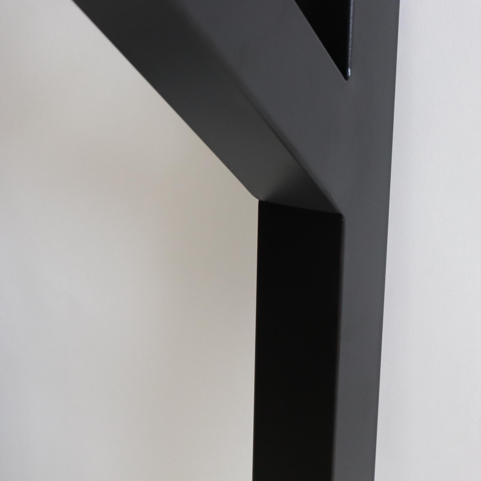 G800591 Angled Dining Table Legs, Black Powder Coated, Set/4