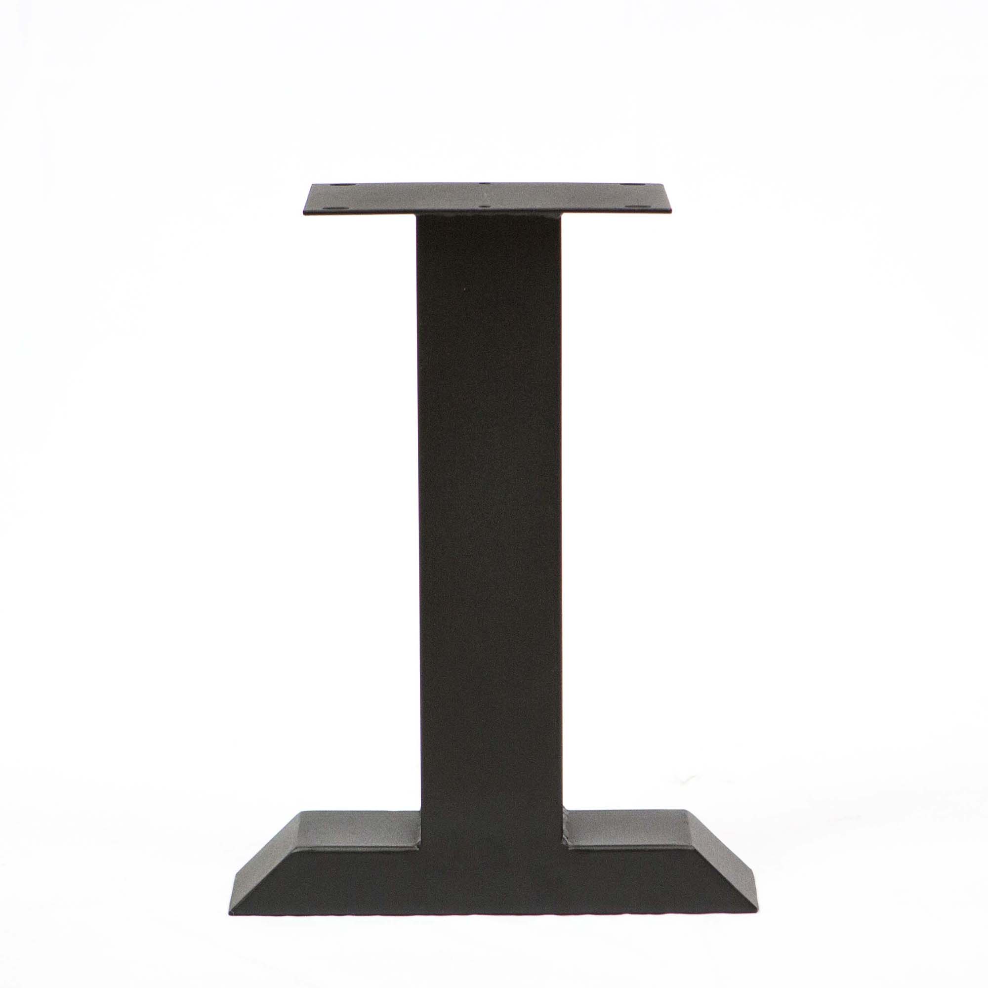 SS800 Tee Shape Bench legs, 1 Pair, Black Powder Coated, 41cm x 20cm
