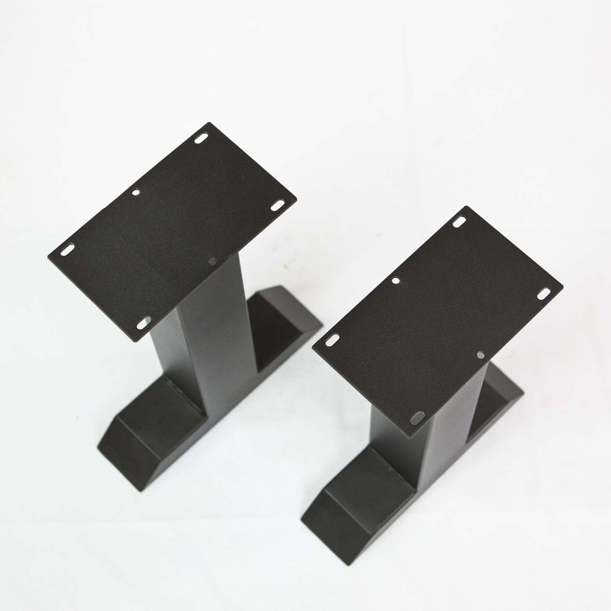 SS800 Tee Shape Bench legs, 1 Pair, Black Powder Coated, 41cm x 20cm