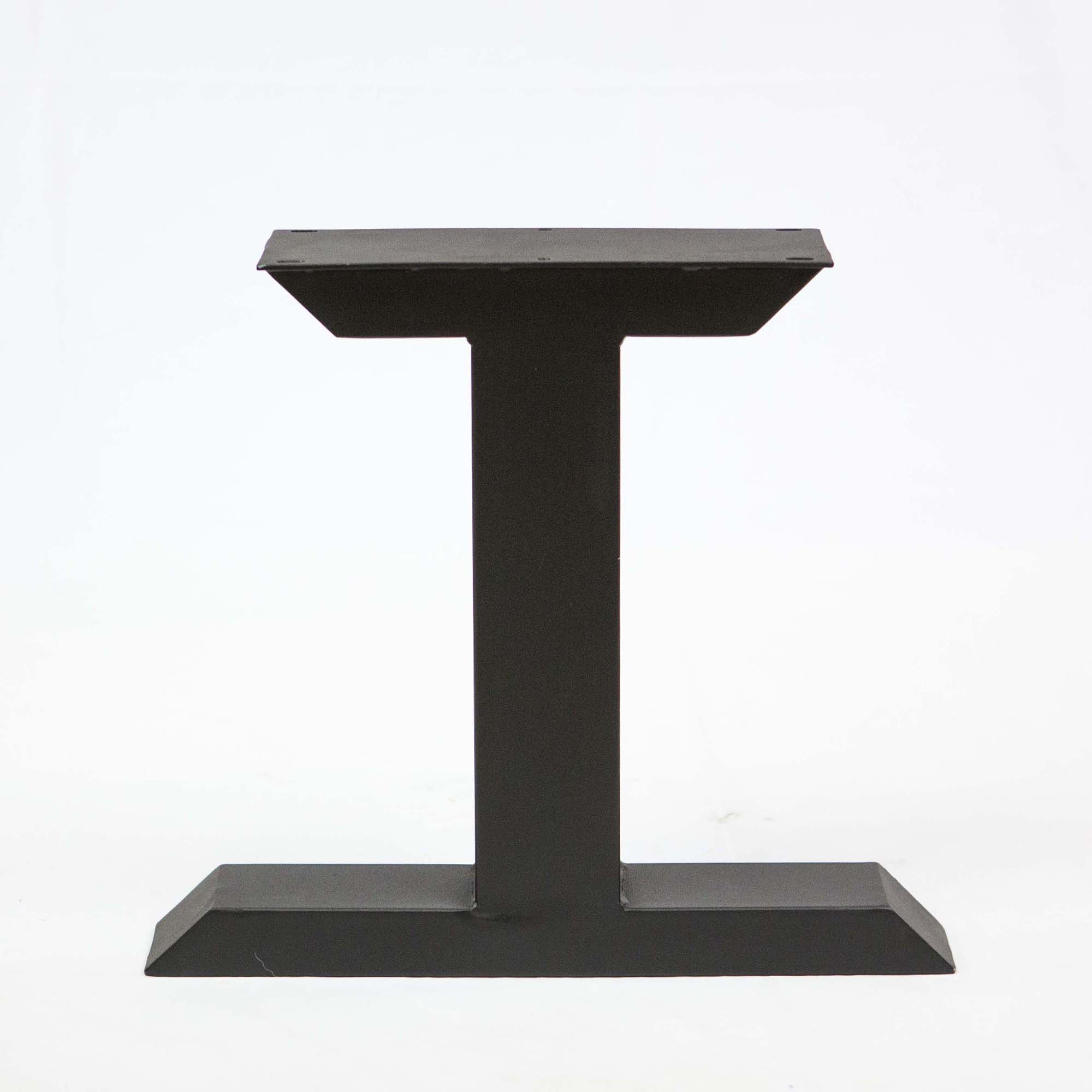 SS820 Tee Shape Coffee Table Legs, 1 Pair, Black Powder Coated, 41cm x 30cm