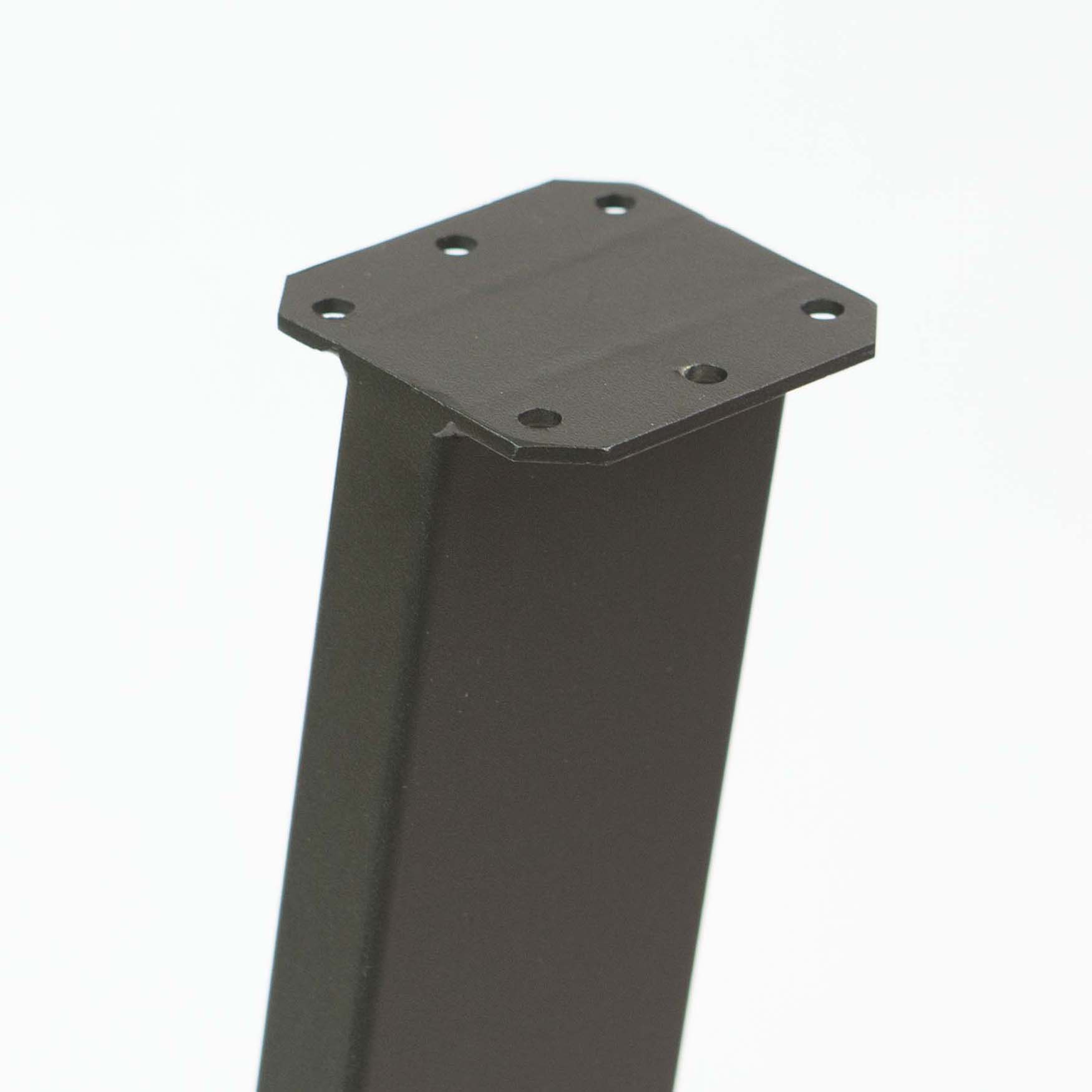 SS910 Angled Dining Table Legs, Black Powder Coated, Set/4, 71cm