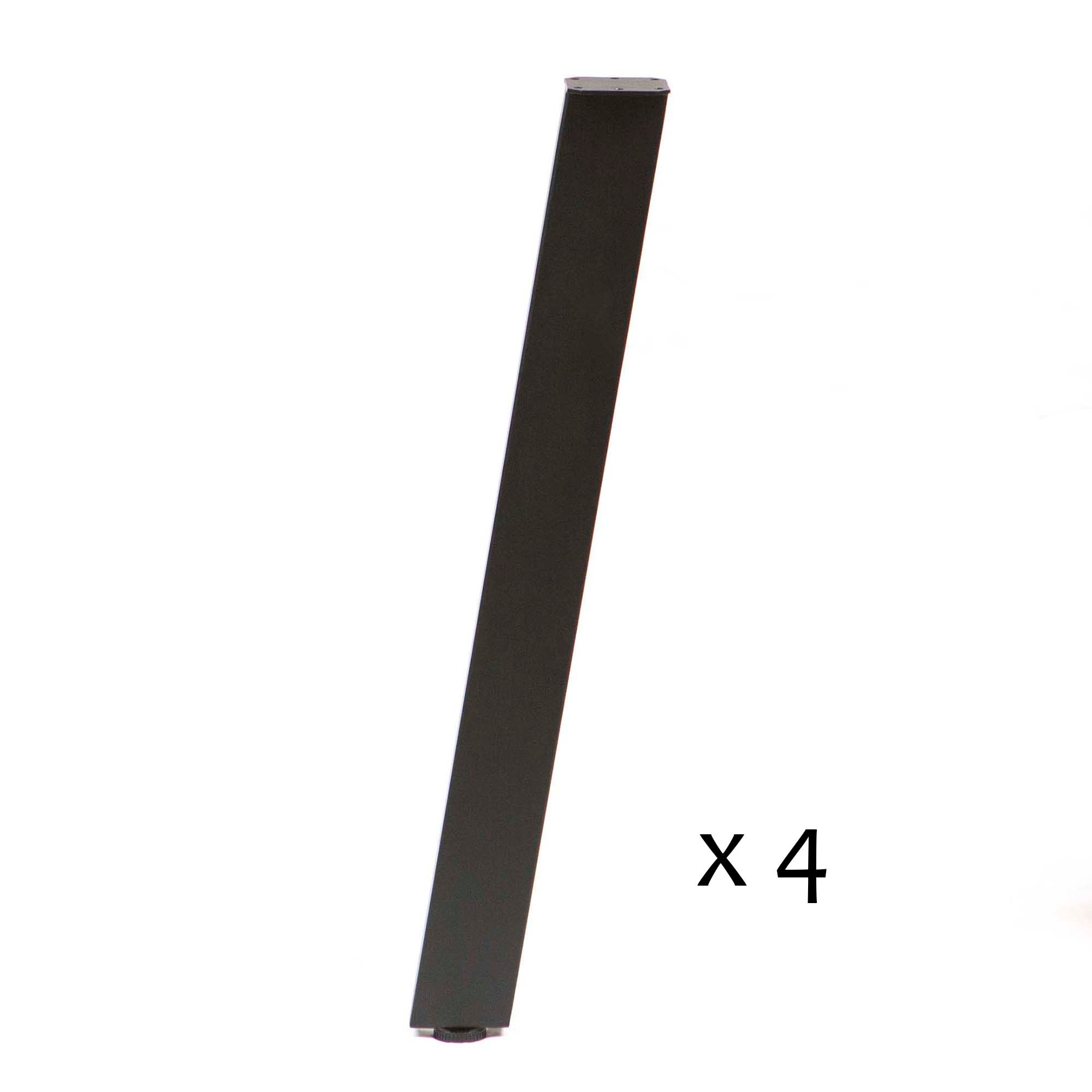 SS910 Angled Dining Table Legs, Black Powder Coated, Set/4, 71cm