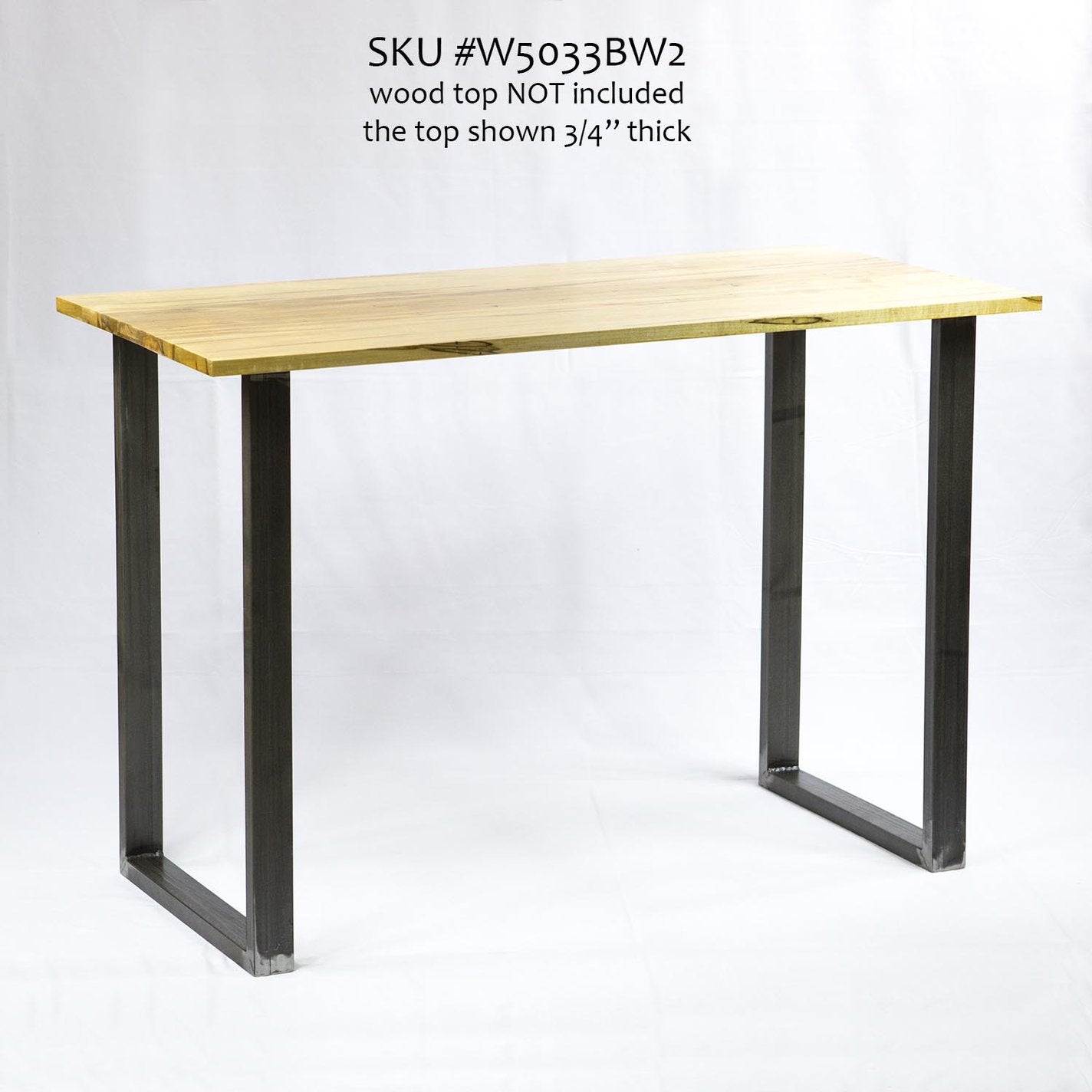 W5033BW Writing desk table U legs, 1 Pair (Set of 2 legs) 71cm height 46cm width