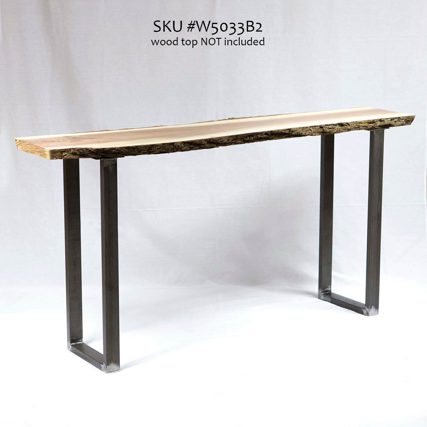 W5033B Console table U legs, 1 Pair (Set of 2 legs) 71cm height 31cm width
