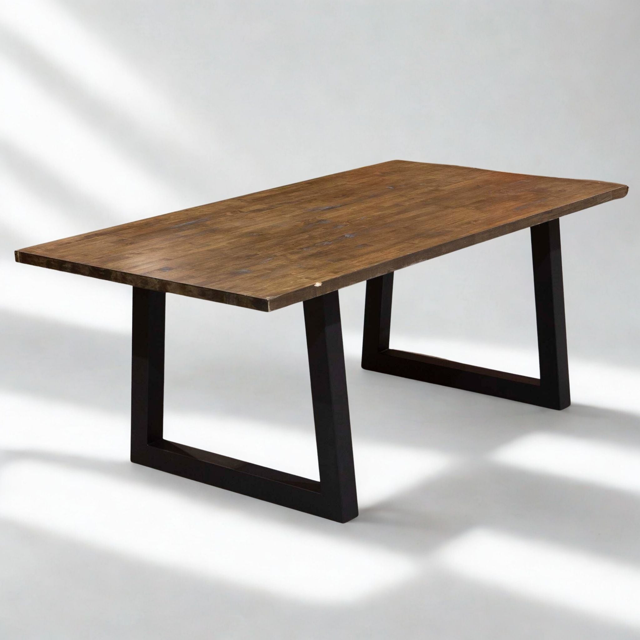 SS027 Extra Wide Trapezoid Dining Table Legs, Made In 3"x3" Tubing, 1 Pair