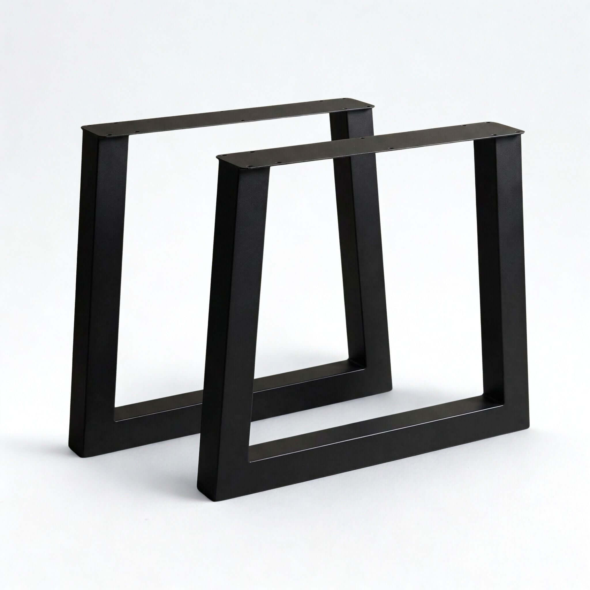SS027 Extra Wide Trapezoid Dining Table Legs, Made In 3"x3" Tubing, 1 Pair