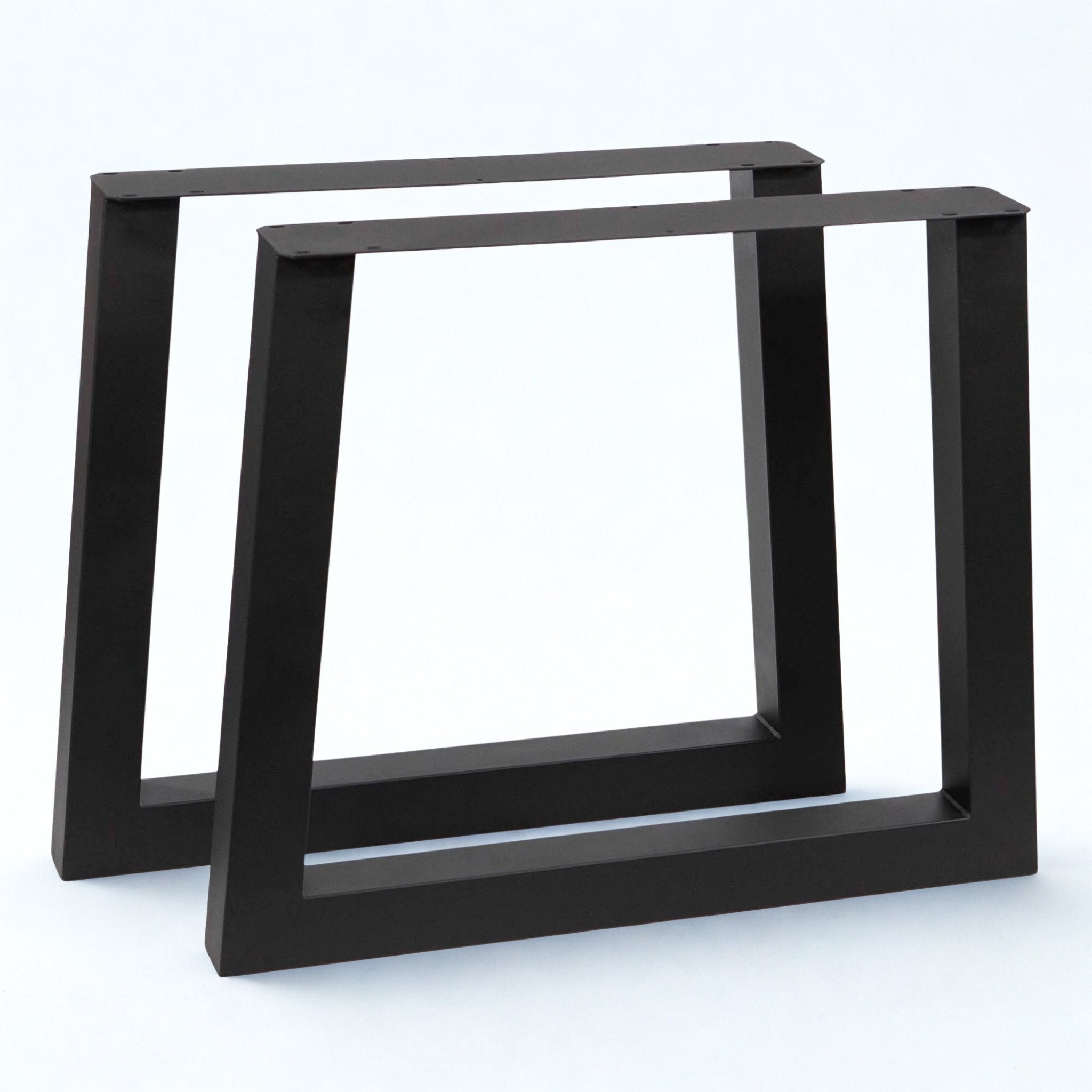 SS027 Extra Wide Trapezoid Dining Table Legs, Made In 3"x3" Tubing, 1 Pair