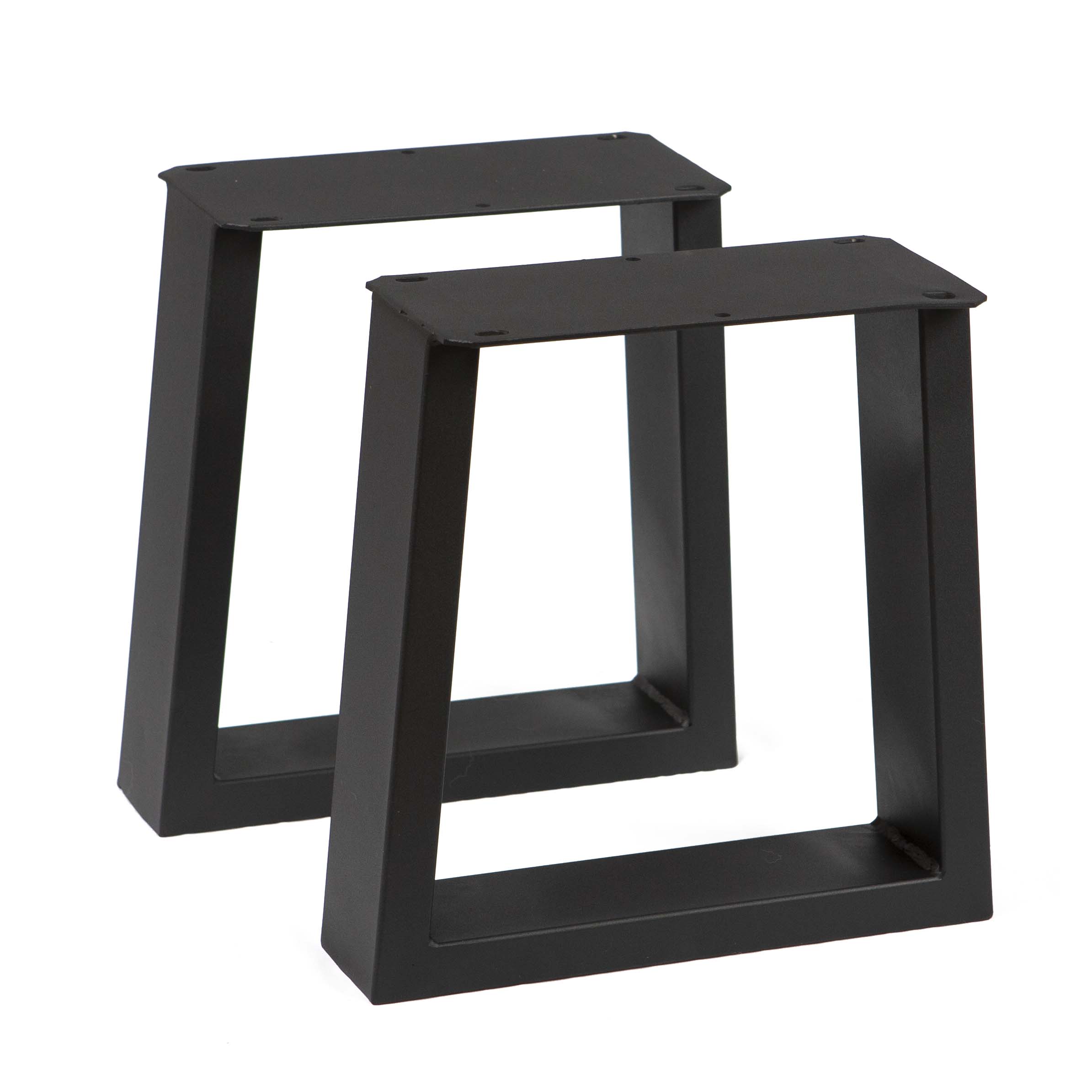 SS251 Table Legs For Bench, 1 Pair, Trapezoid-Shaped 25.4cm x 31cm