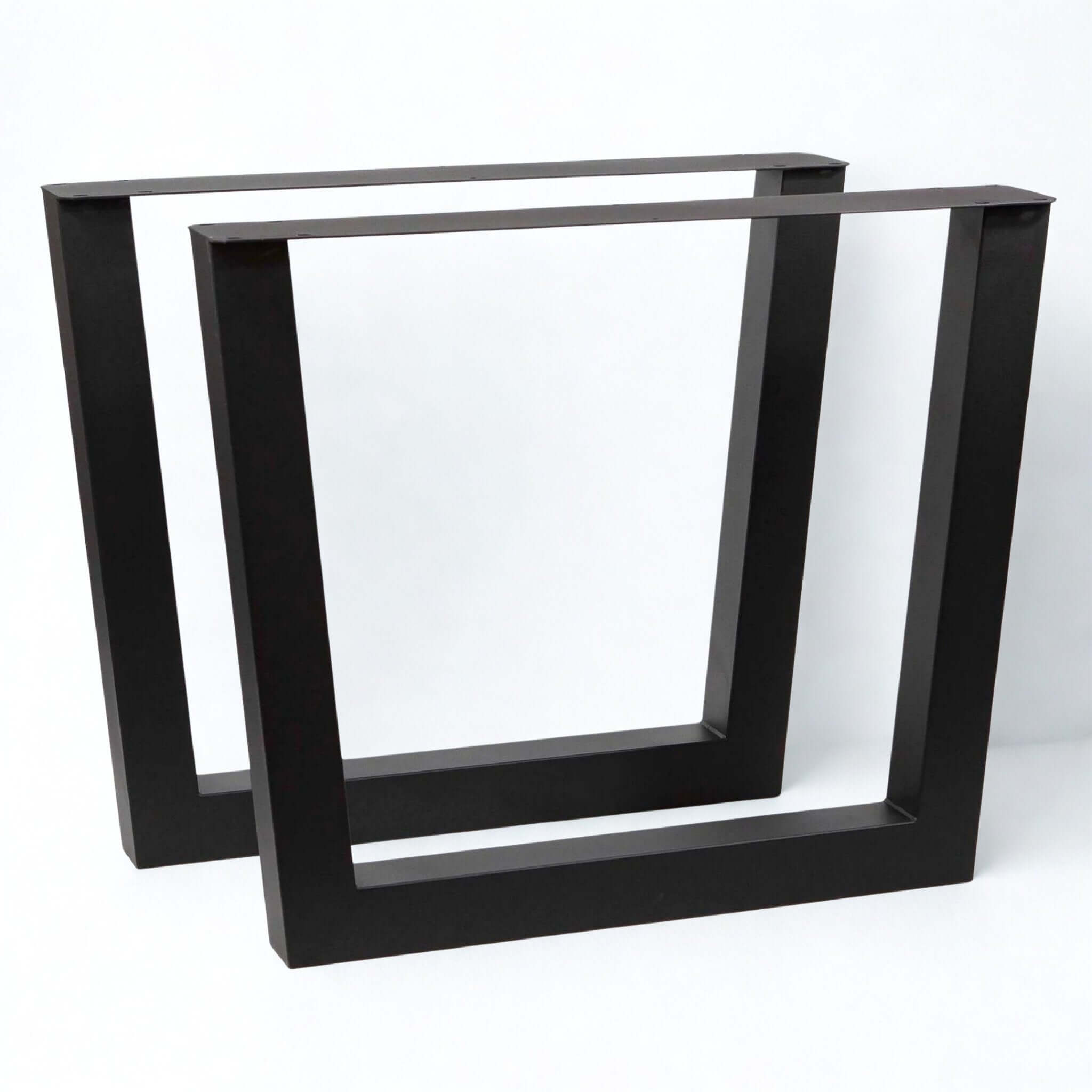 SS028 Extra Wide Reverse Trapezoid Dining Table Legs, Made In 3"x3" Tubing, 1 Pair