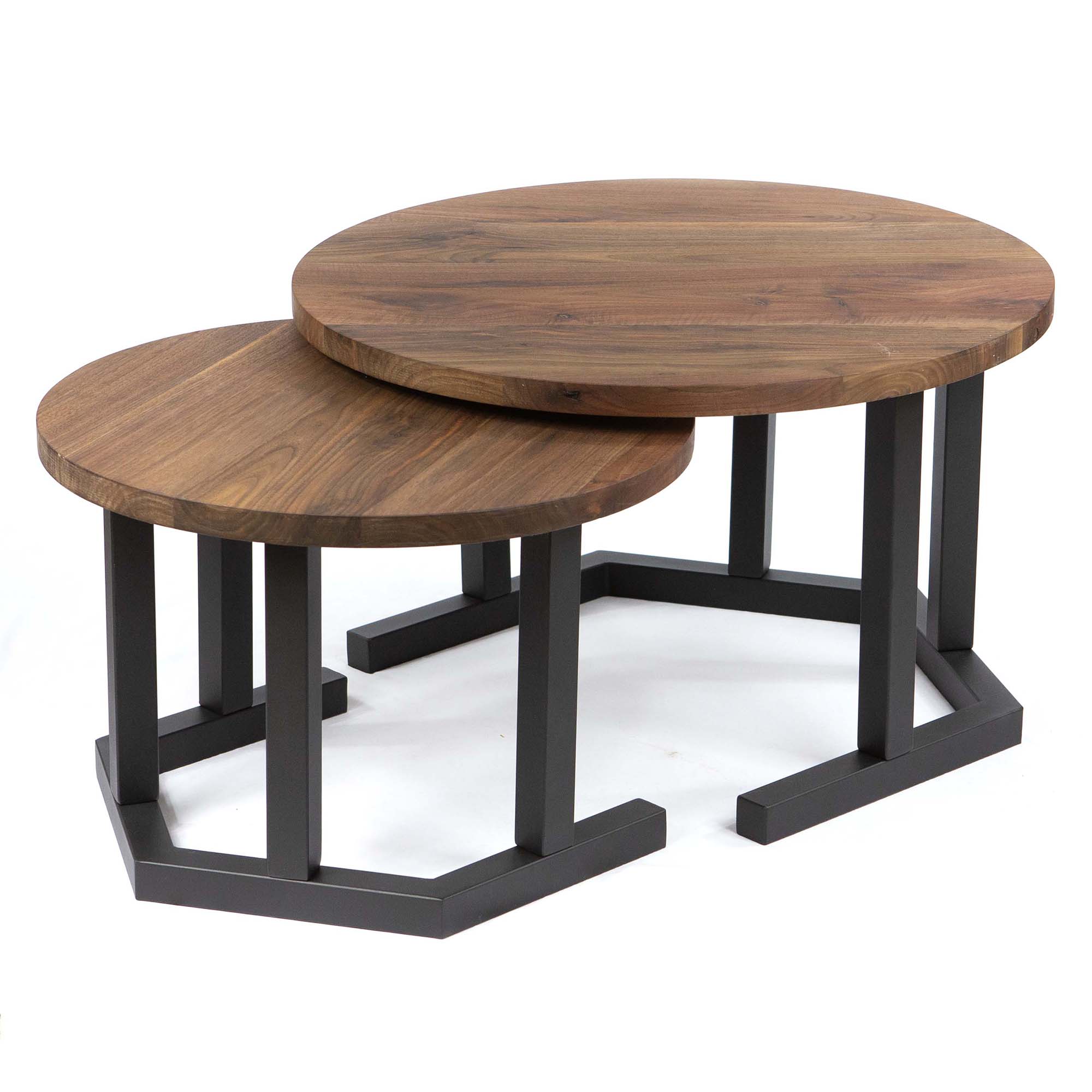 #SS010 Hex-Shaped Round Nesting Coffee Table Legs Set/2