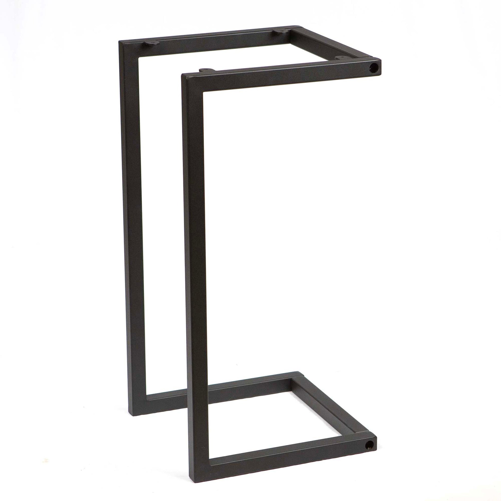 SS013, Square Top C Shape Side Table Base, 1 Set