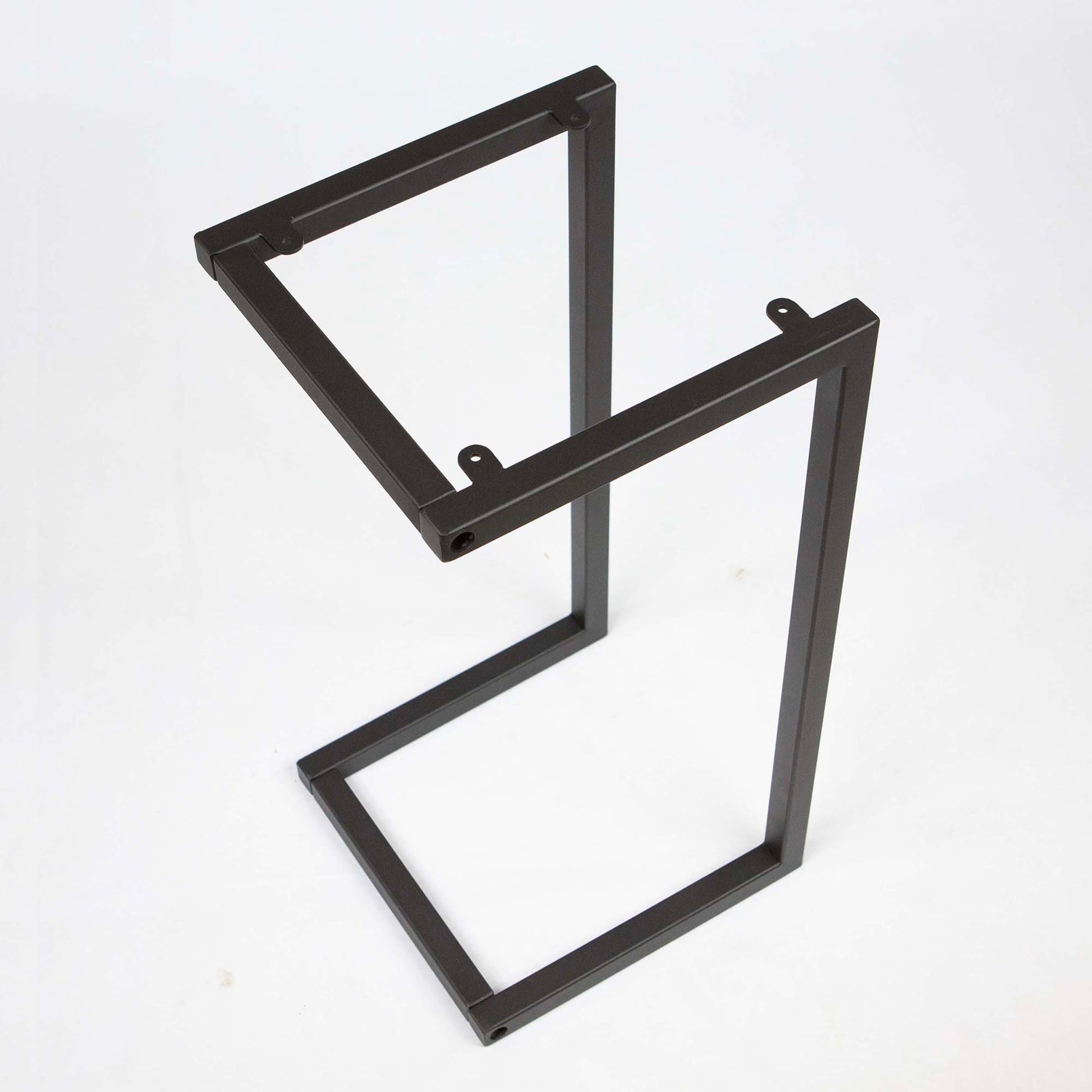 SS013, Square Top C Shape Side Table Base, 1 Set