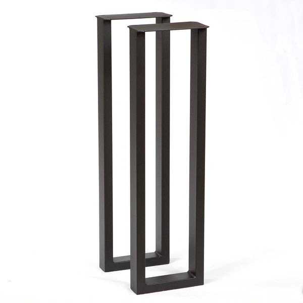 U-Shaped Narrow Metal Console Table Legs, 1 Pair, W5033H28