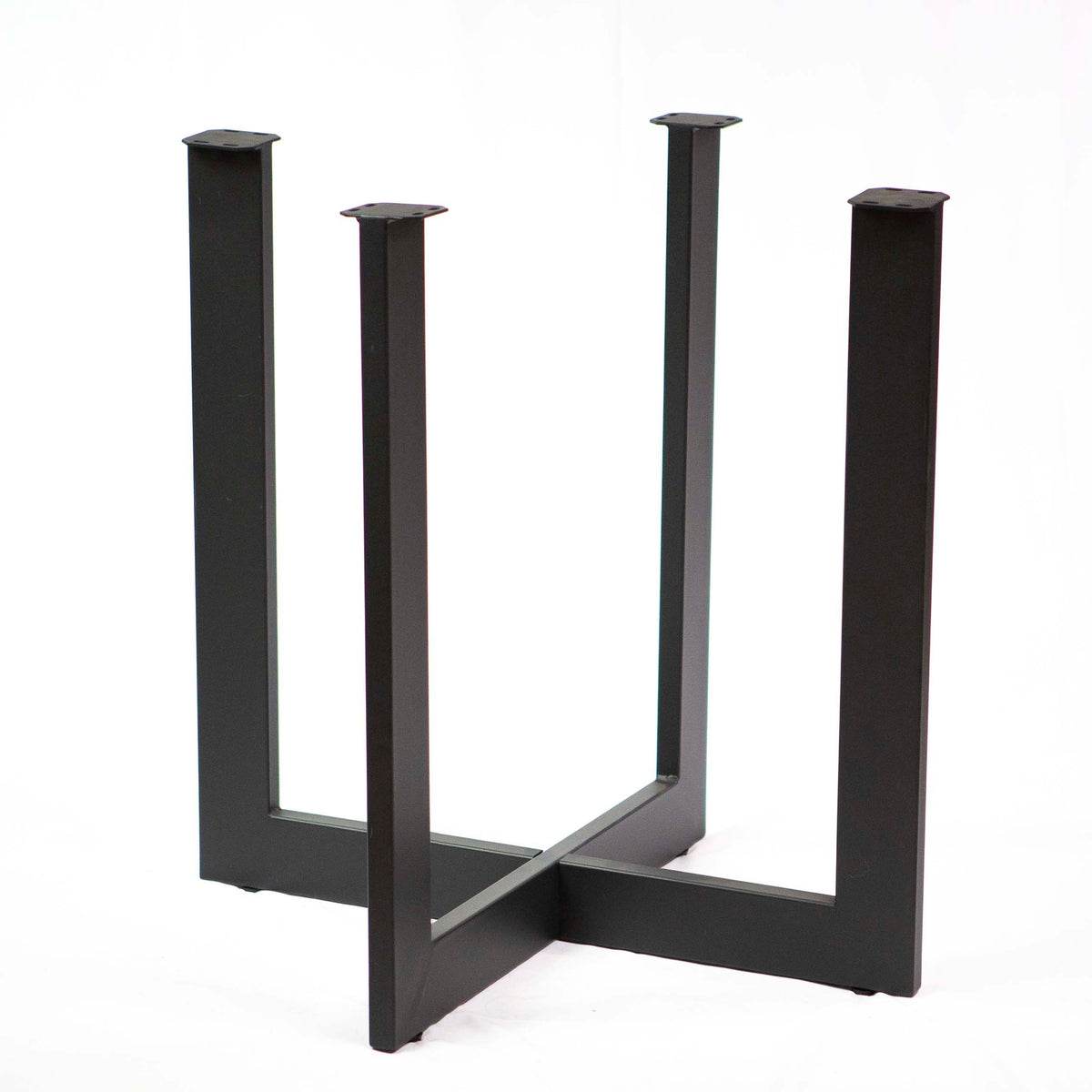 Round-Cross Dining Table Base, Industrial Steel, SS1411