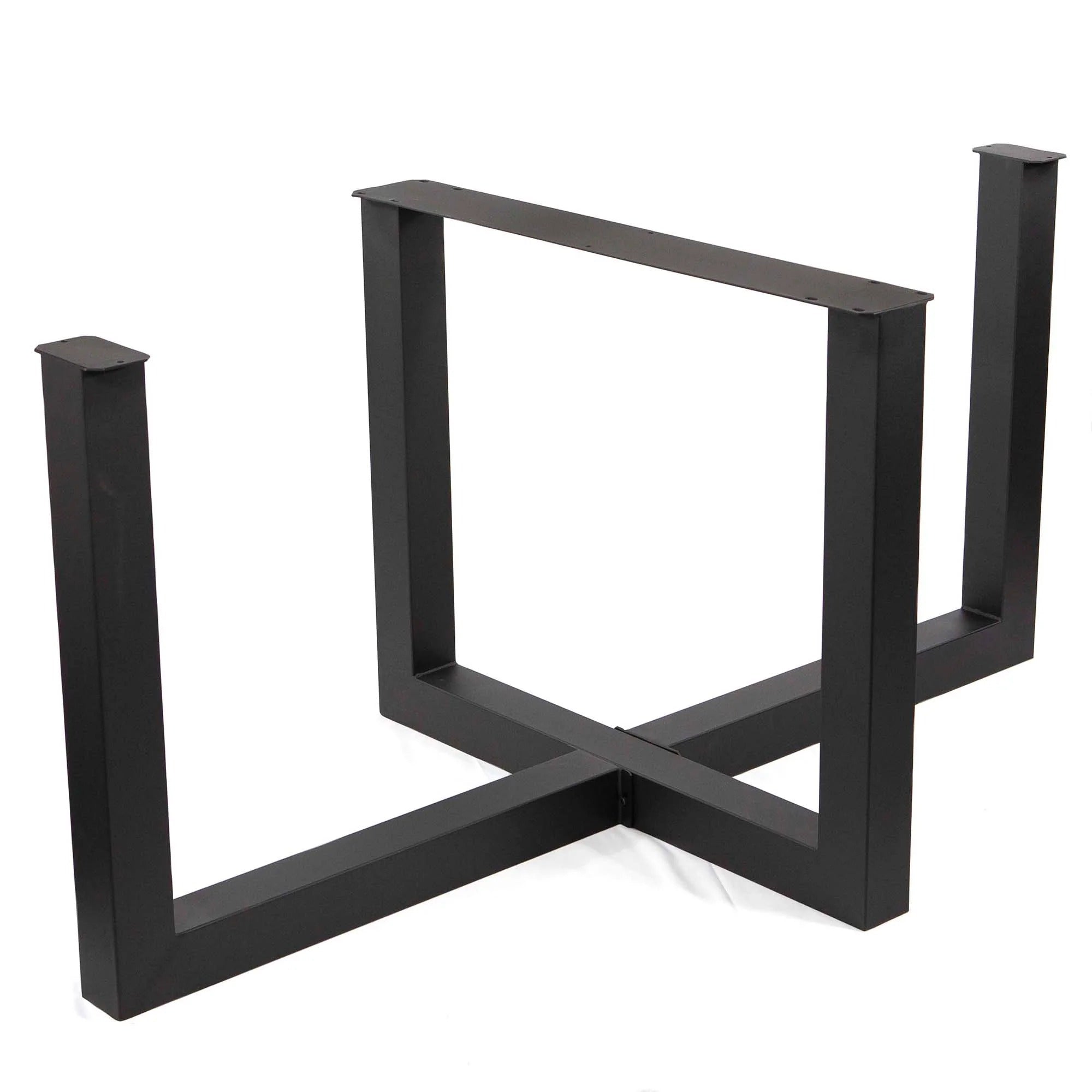 SS1415 - Cross U-Shaped Dining Table Base, Made in 3"x3" Tubing,