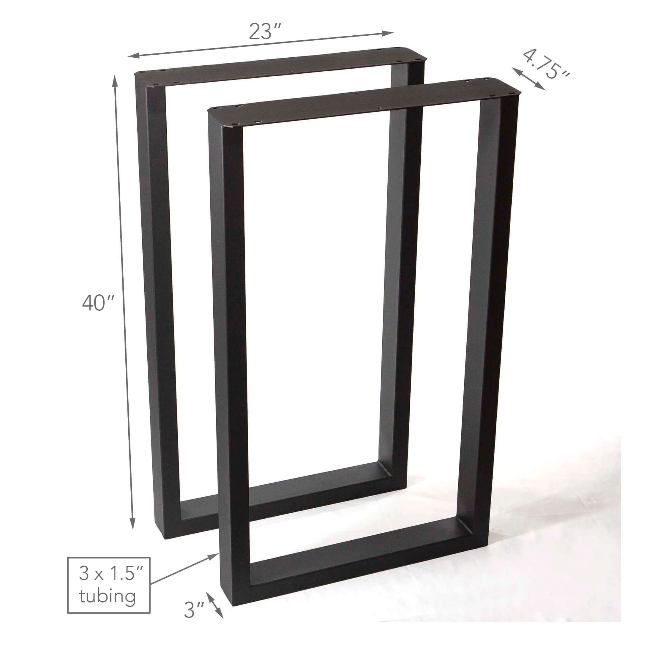 W5036N23 - Bar Height Pub Table Legs, 1 Pair, 101 x 58cm